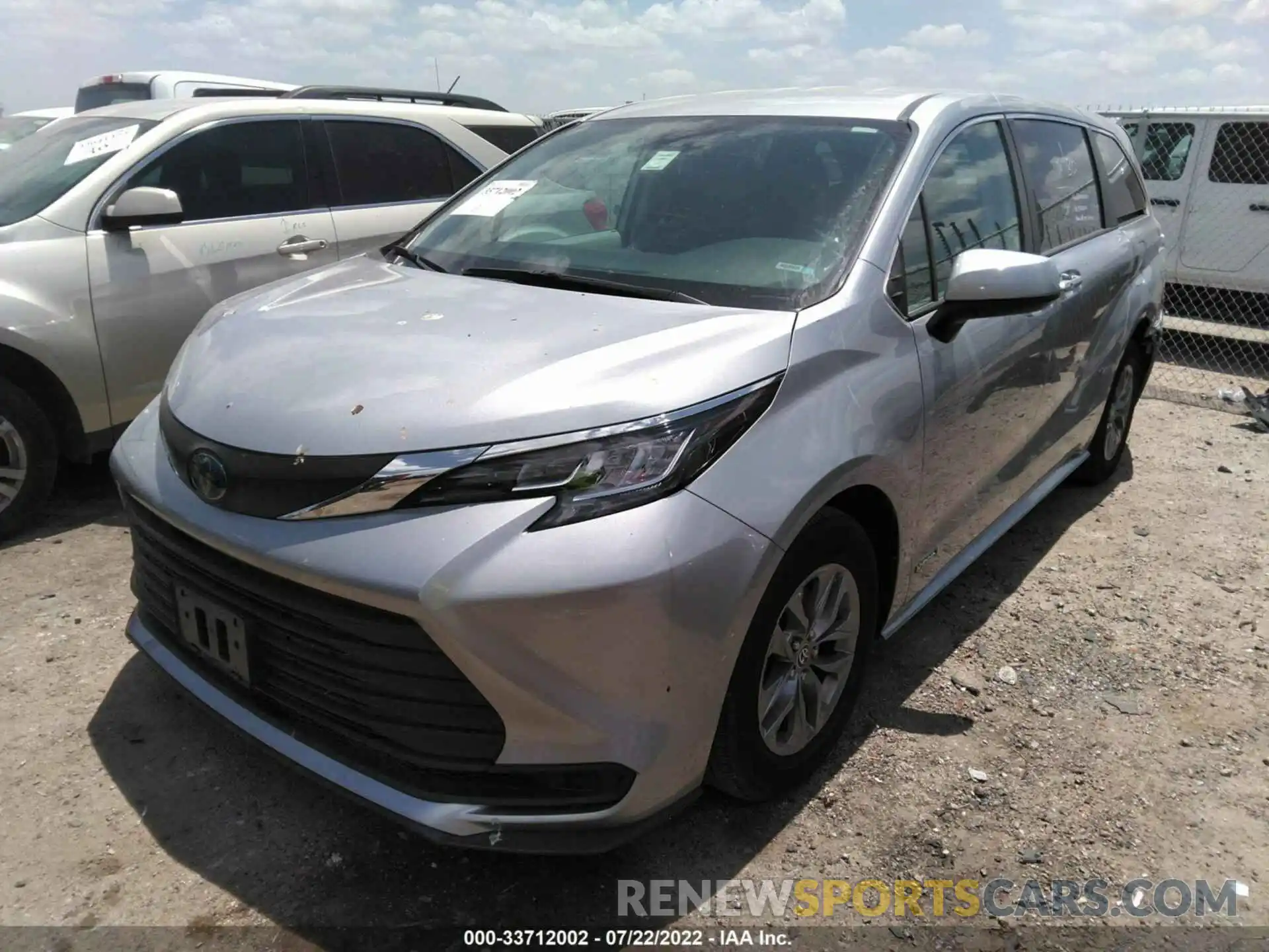 2 Фотография поврежденного автомобиля 5TDKRKEC8MS018214 TOYOTA SIENNA 2021