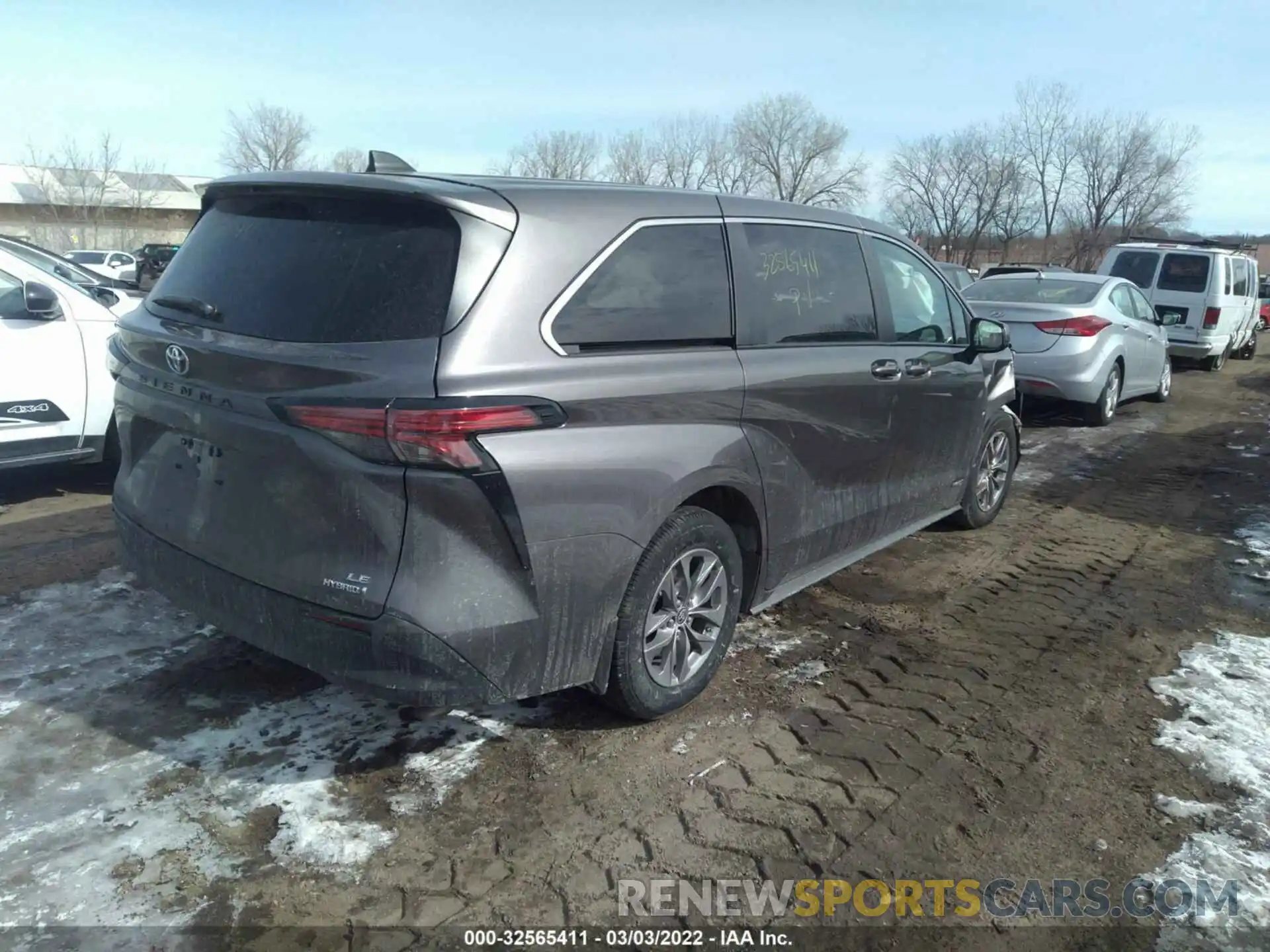 4 Фотография поврежденного автомобиля 5TDKRKEC8MS034090 TOYOTA SIENNA 2021