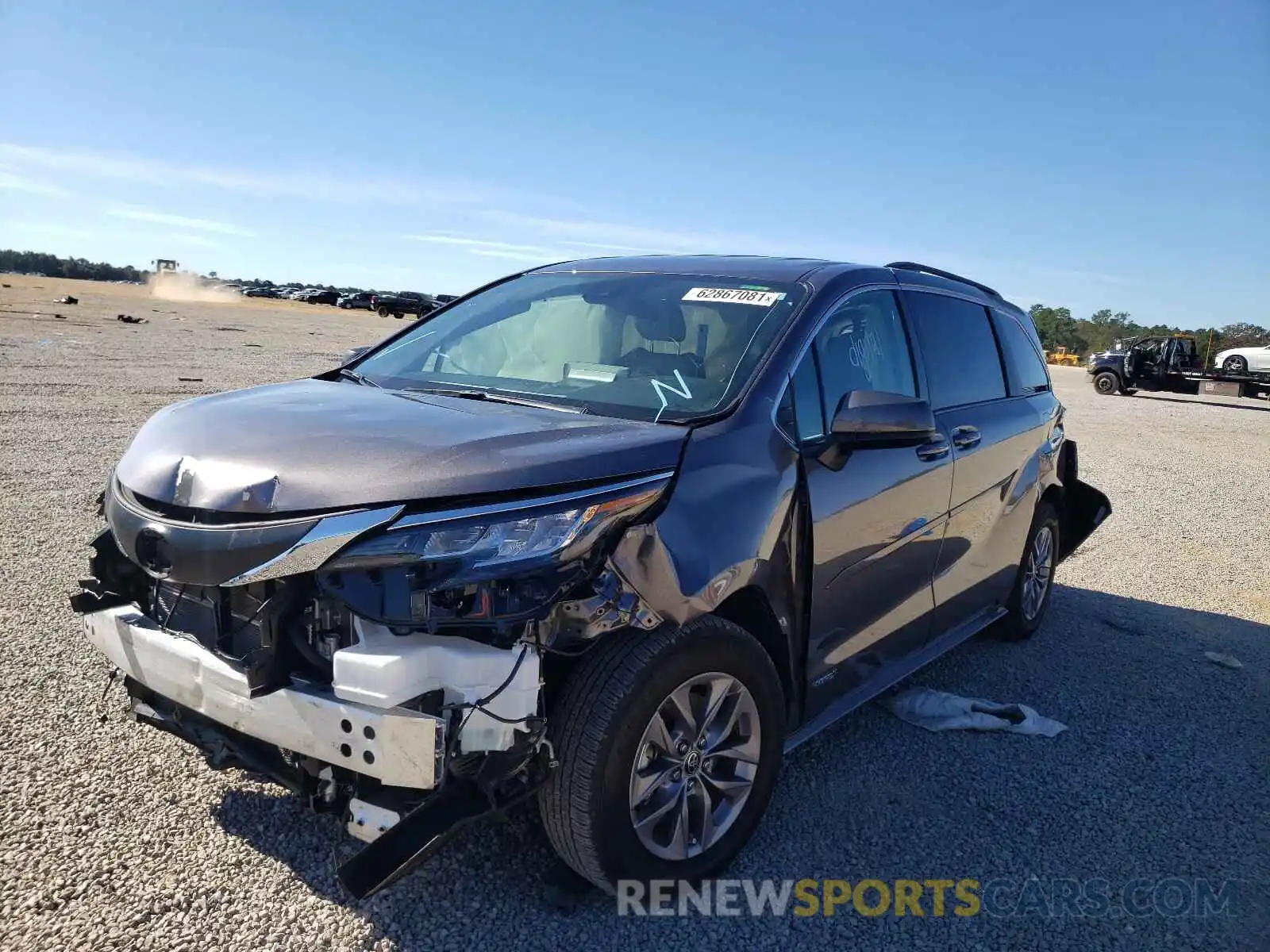 2 Photograph of a damaged car 5TDKRKEC8MS039127 TOYOTA SIENNA 2021