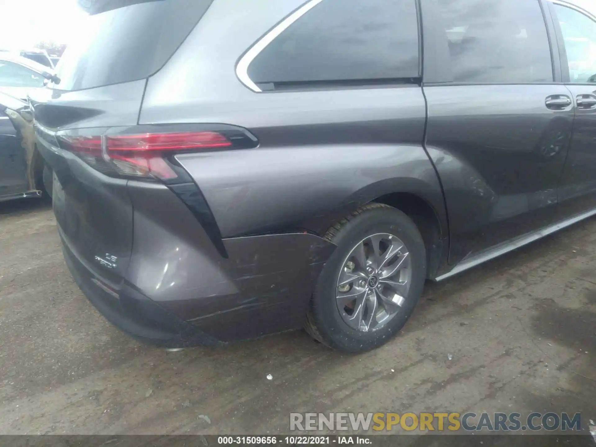 6 Фотография поврежденного автомобиля 5TDKRKEC8MS047275 TOYOTA SIENNA 2021