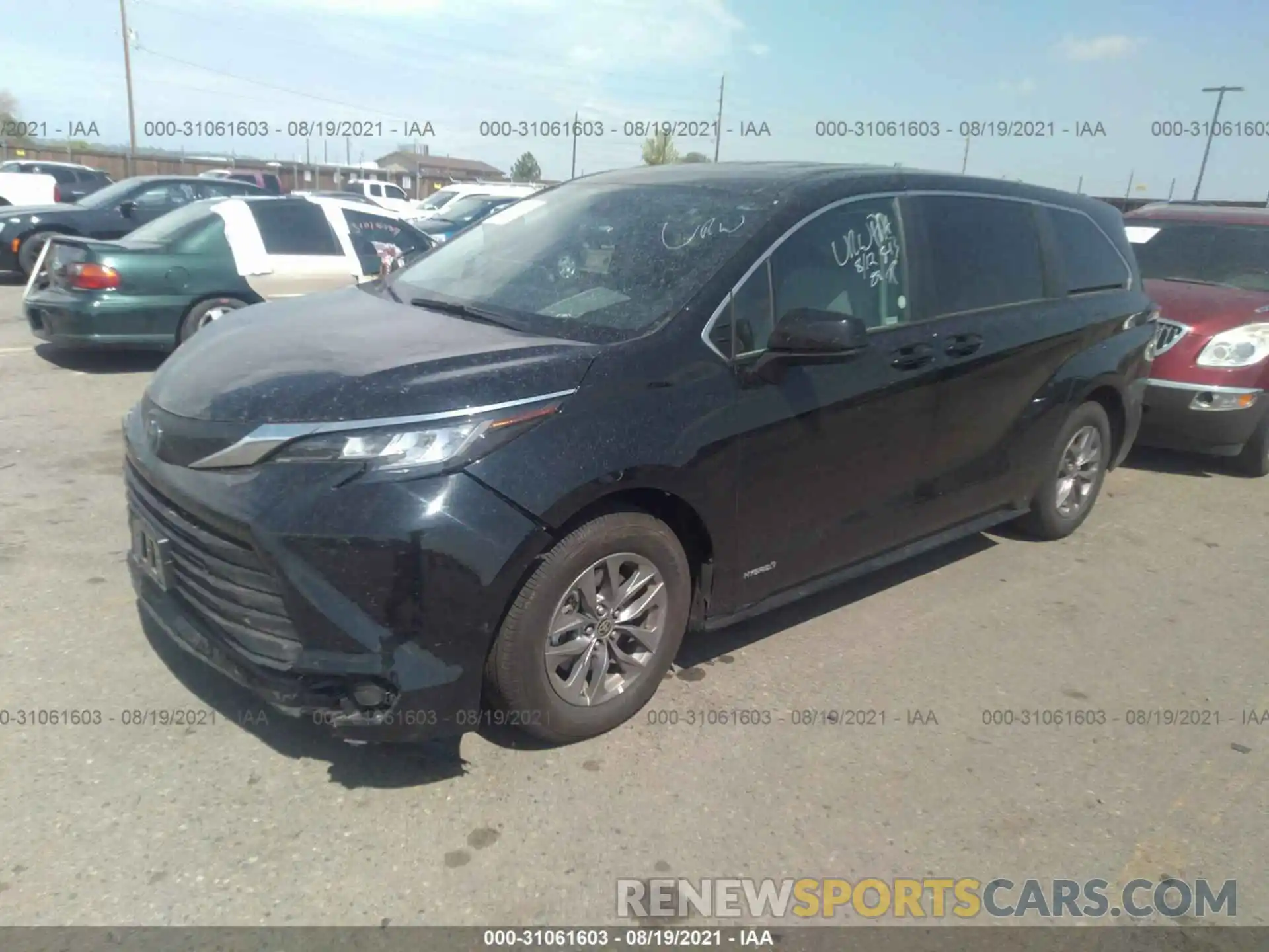 2 Photograph of a damaged car 5TDKRKEC9MS043297 TOYOTA SIENNA 2021