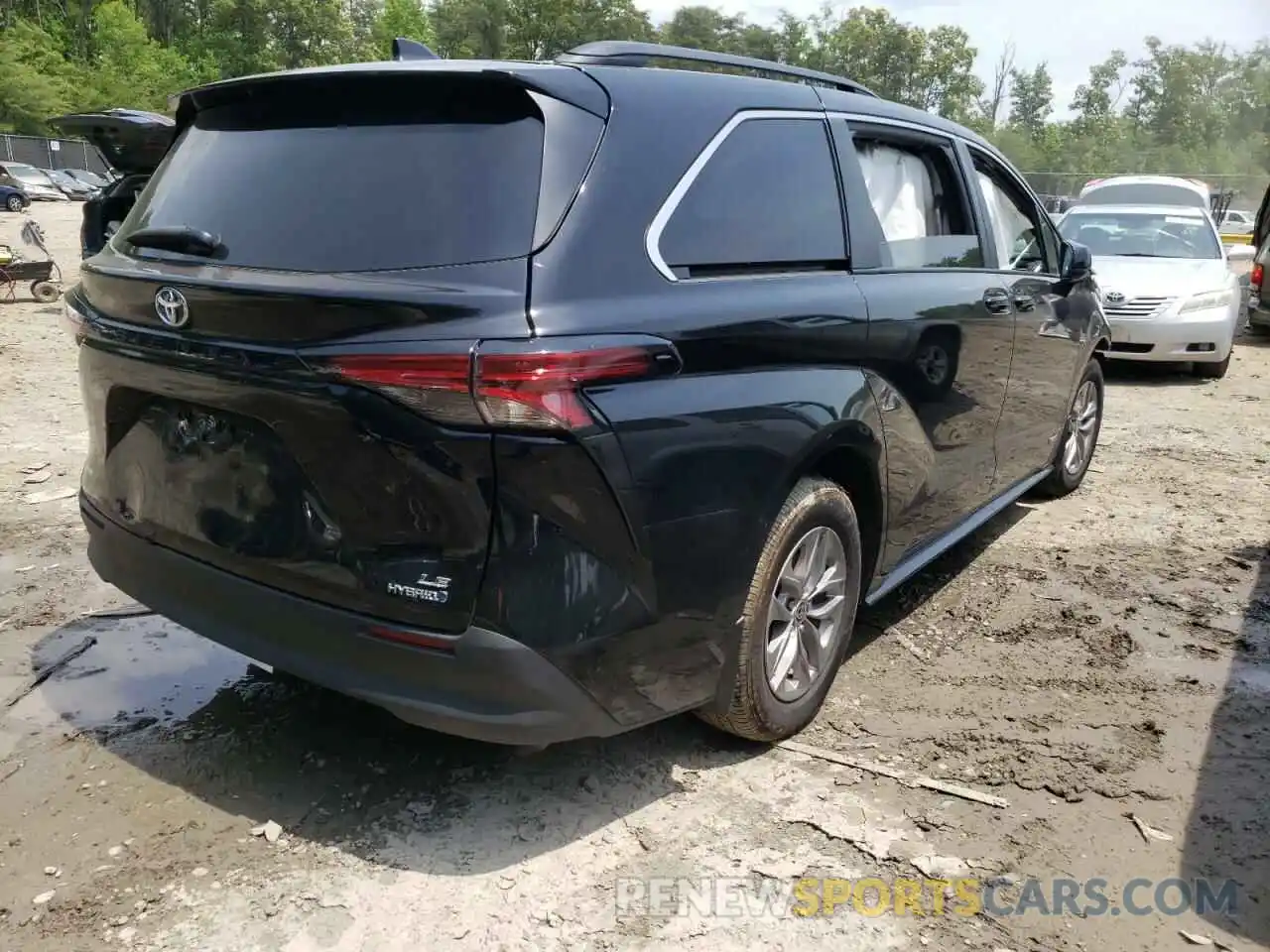 4 Фотография поврежденного автомобиля 5TDKRKEC9MS072136 TOYOTA SIENNA 2021