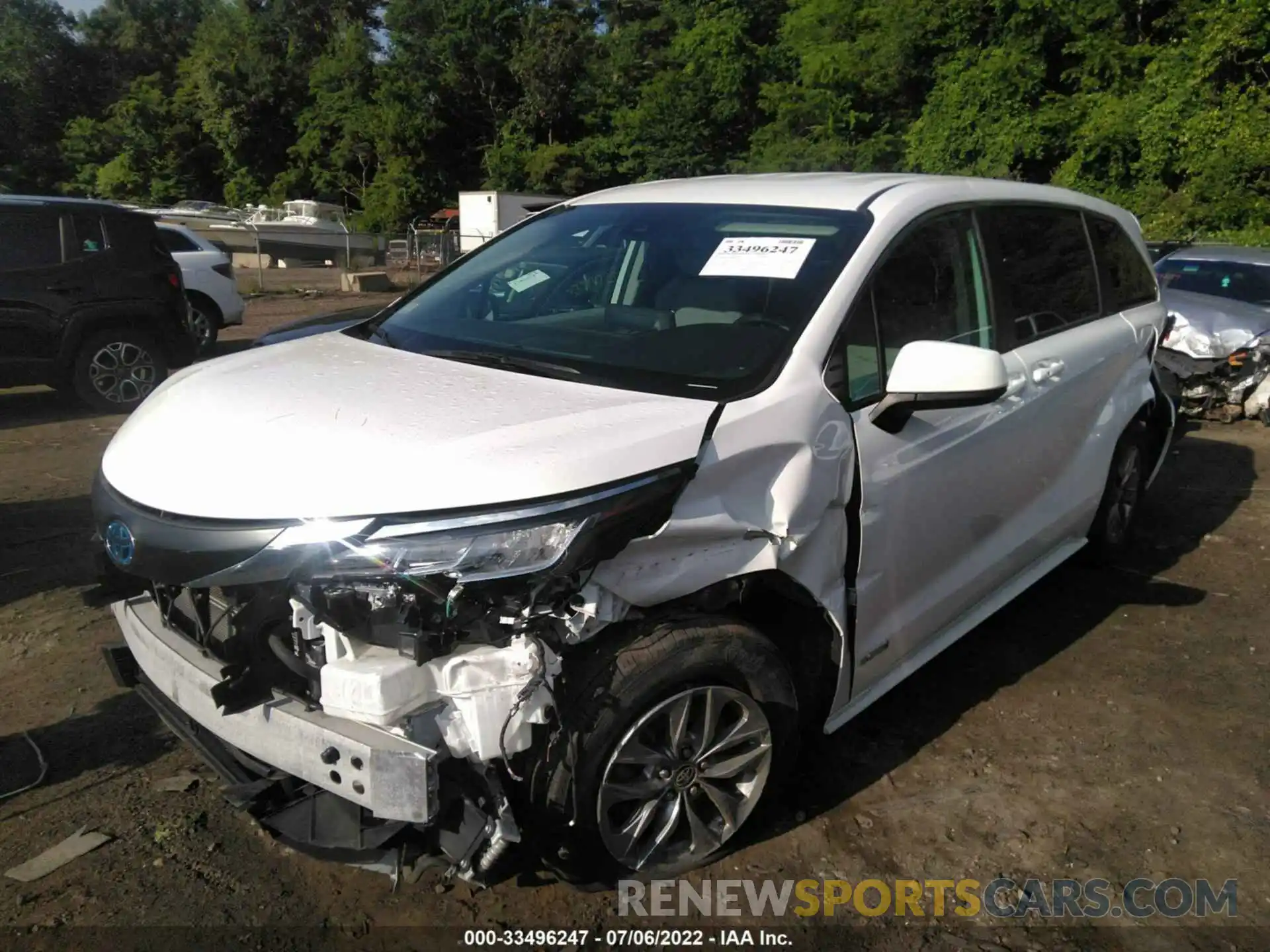 2 Photograph of a damaged car 5TDKRKECXMS006565 TOYOTA SIENNA 2021