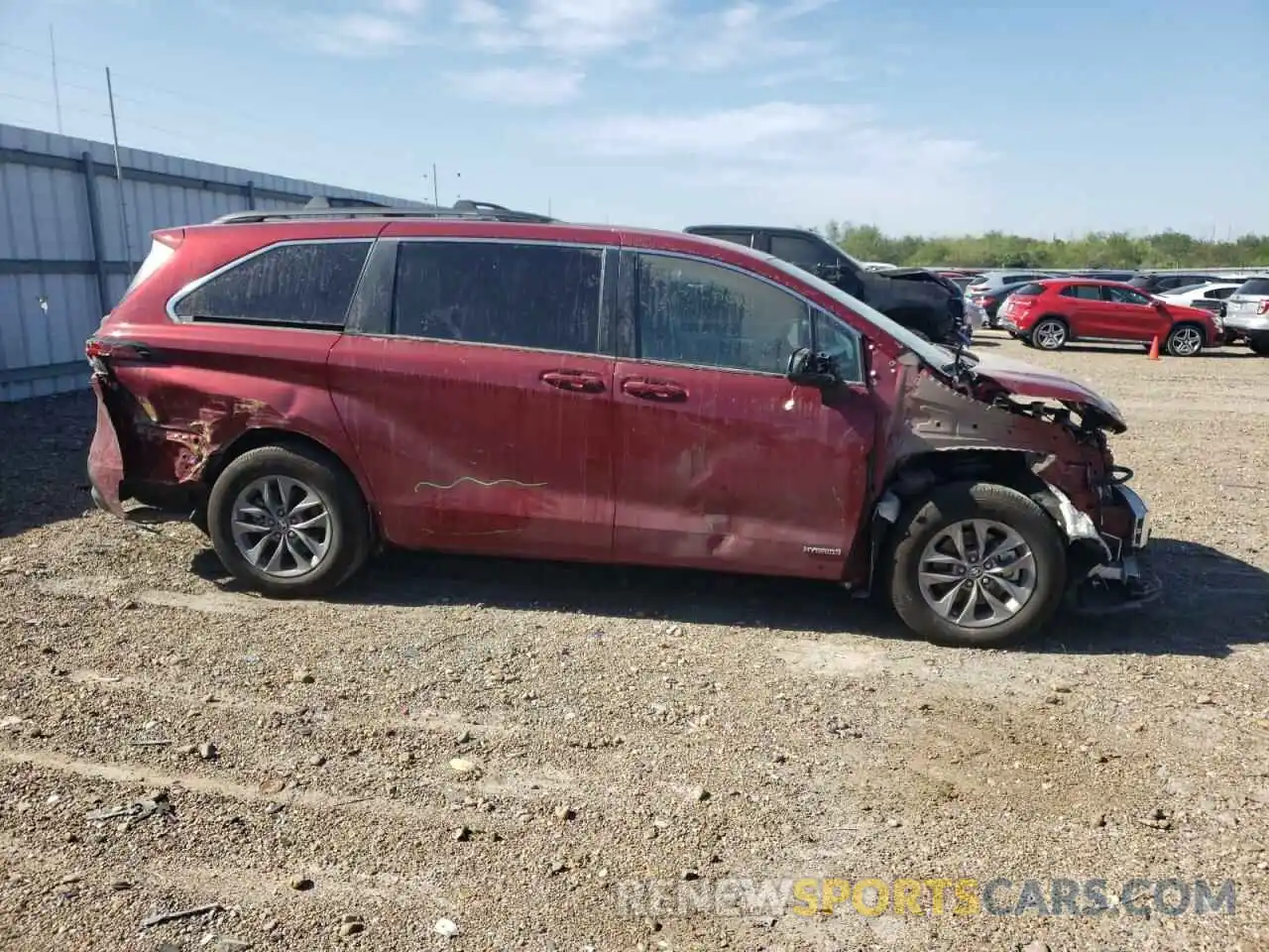 9 Фотография поврежденного автомобиля 5TDKRKECXMS041185 TOYOTA SIENNA 2021