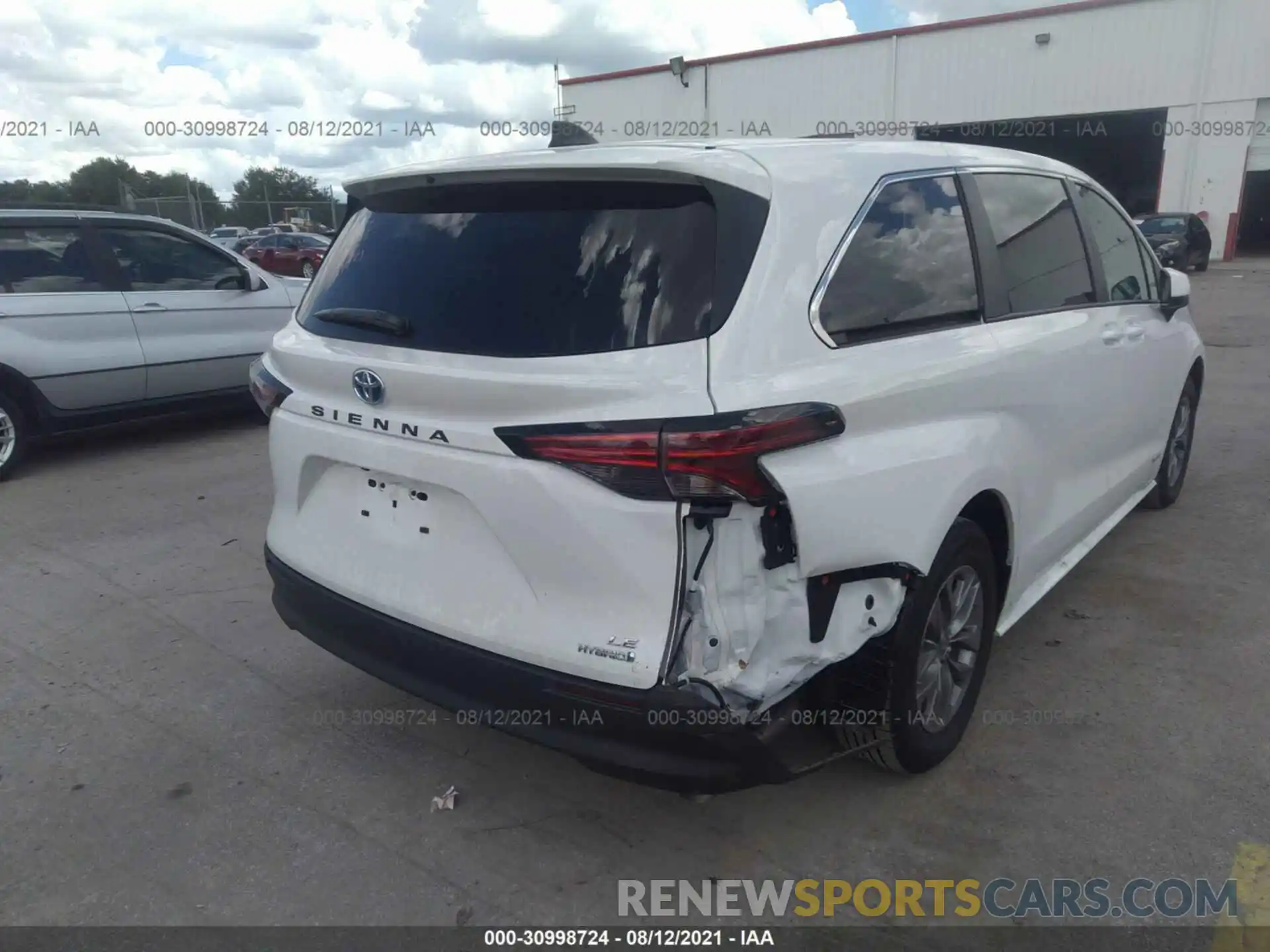 6 Фотография поврежденного автомобиля 5TDKRKECXMS042577 TOYOTA SIENNA 2021