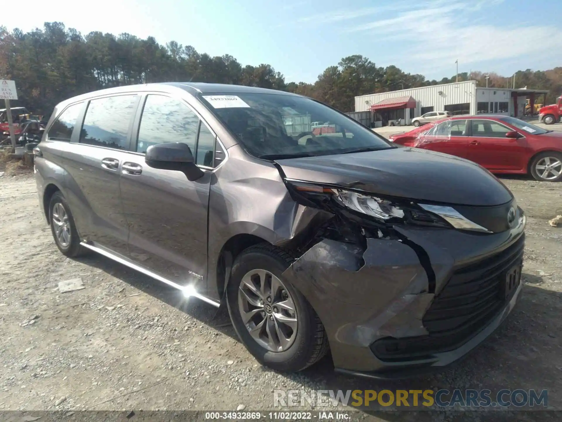 1 Photograph of a damaged car 5TDKRKECXMS044880 TOYOTA SIENNA 2021