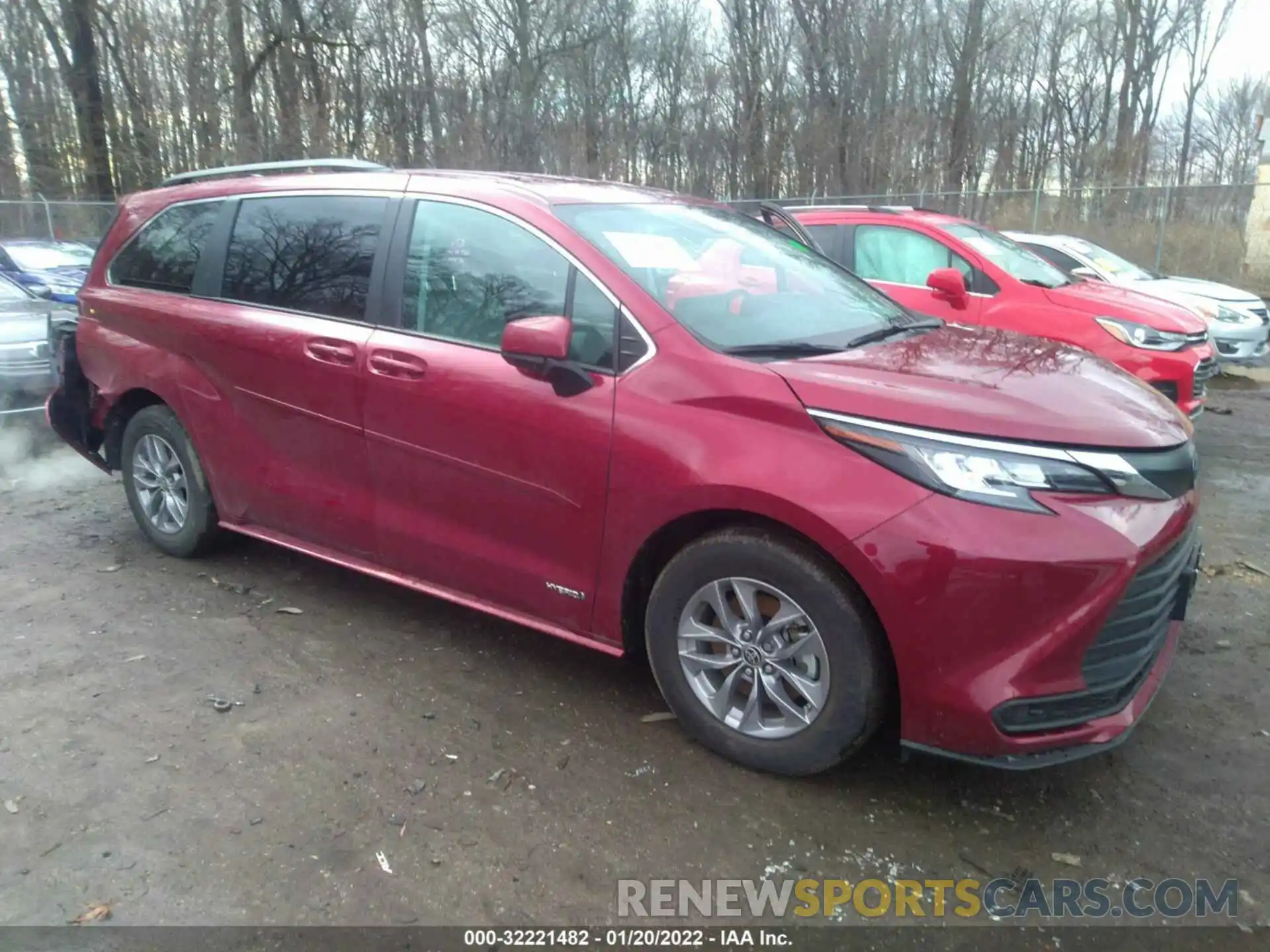 1 Photograph of a damaged car 5TDKRKECXMS072646 TOYOTA SIENNA 2021