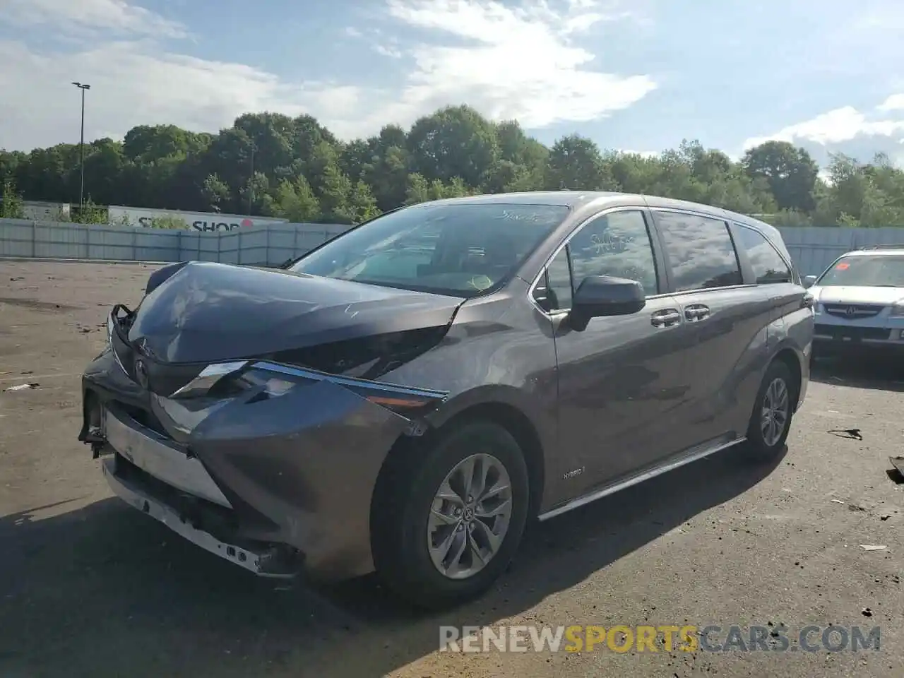 2 Photograph of a damaged car 5TDKSKFC2MS030782 TOYOTA SIENNA 2021