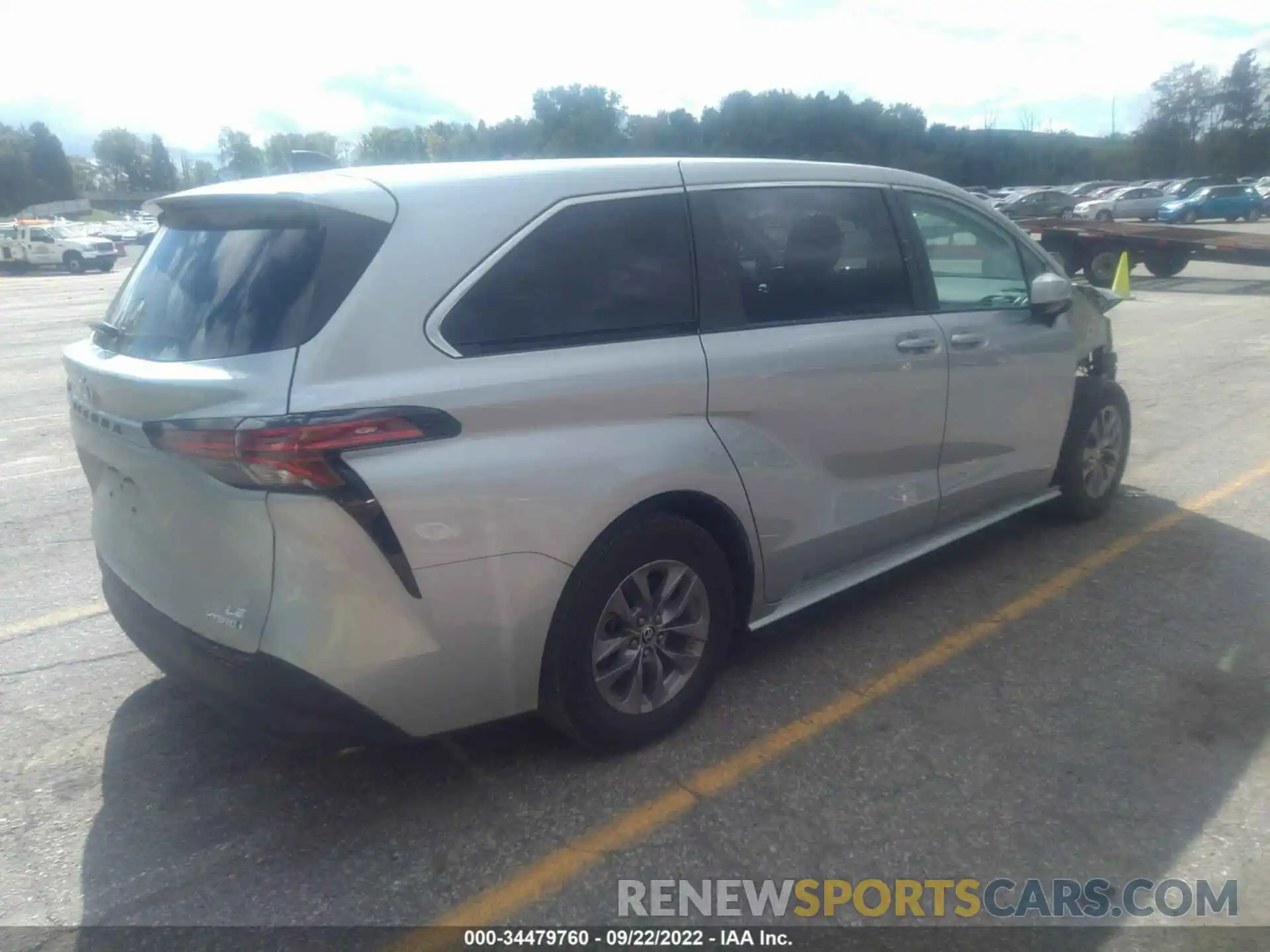 4 Фотография поврежденного автомобиля 5TDKSKFC3MS003123 TOYOTA SIENNA 2021