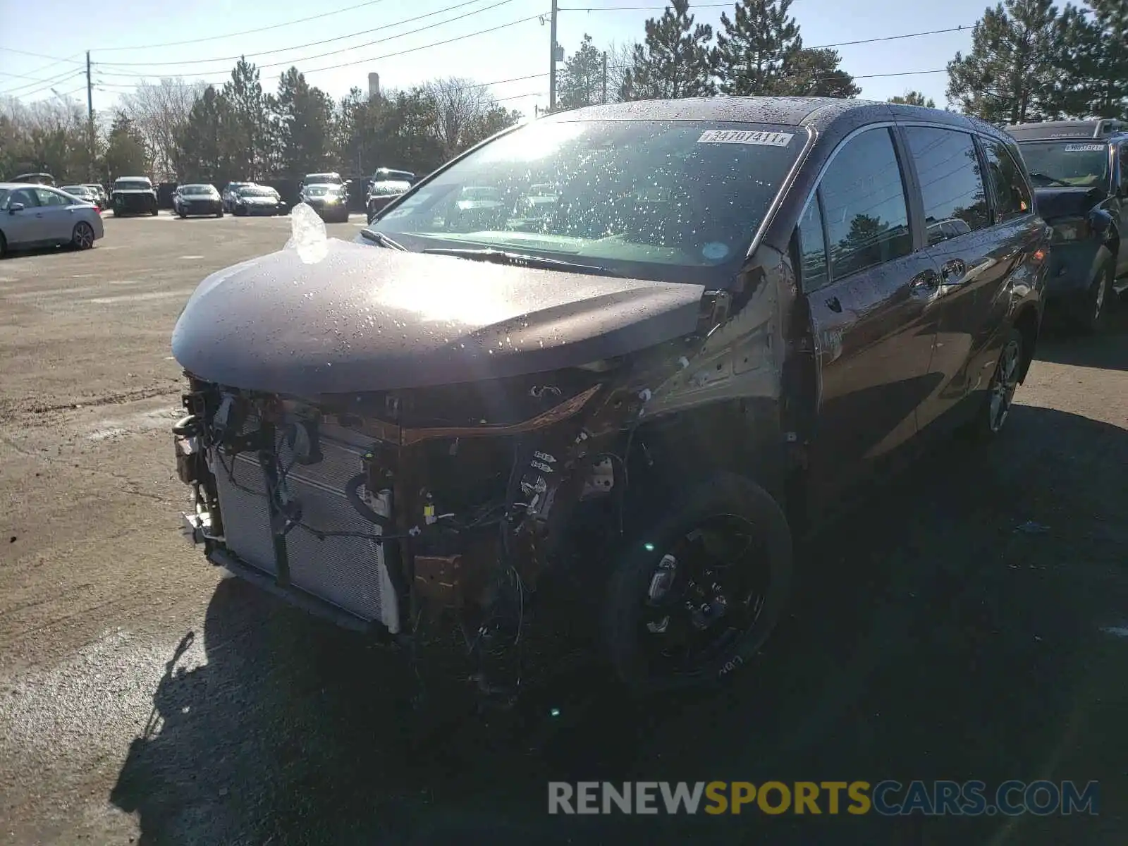 2 Photograph of a damaged car 5TDKSKFC4MS004667 TOYOTA SIENNA 2021