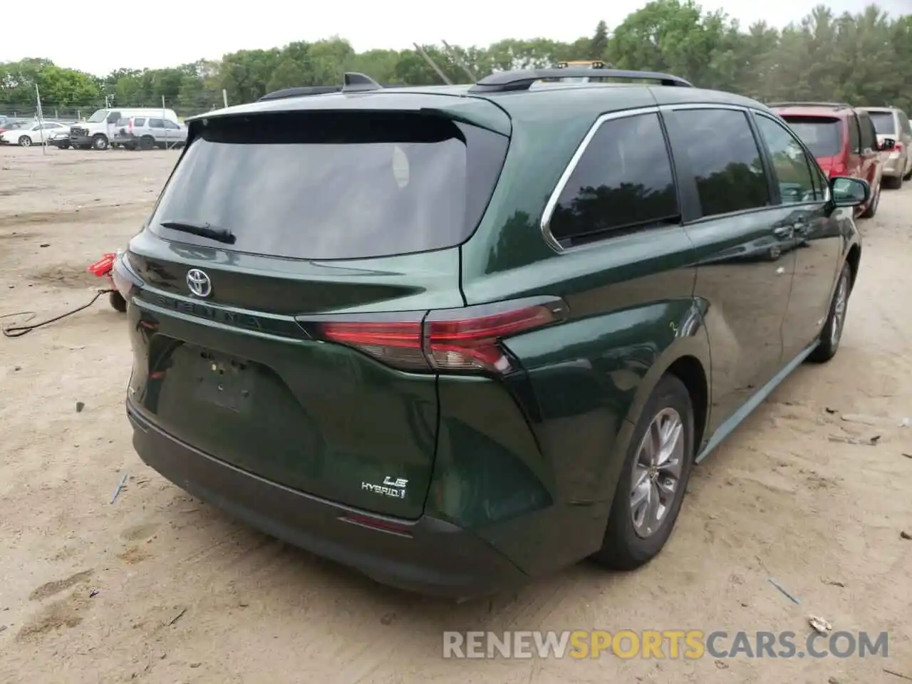 4 Фотография поврежденного автомобиля 5TDKSKFC4MS019878 TOYOTA SIENNA 2021