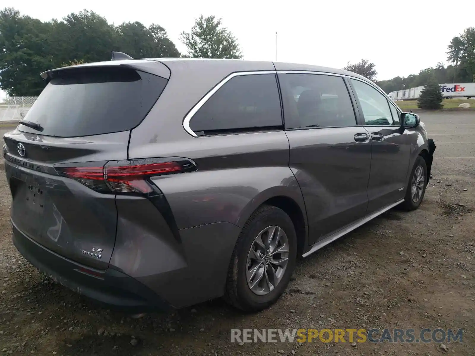 4 Фотография поврежденного автомобиля 5TDKSKFC6MS022457 TOYOTA SIENNA 2021