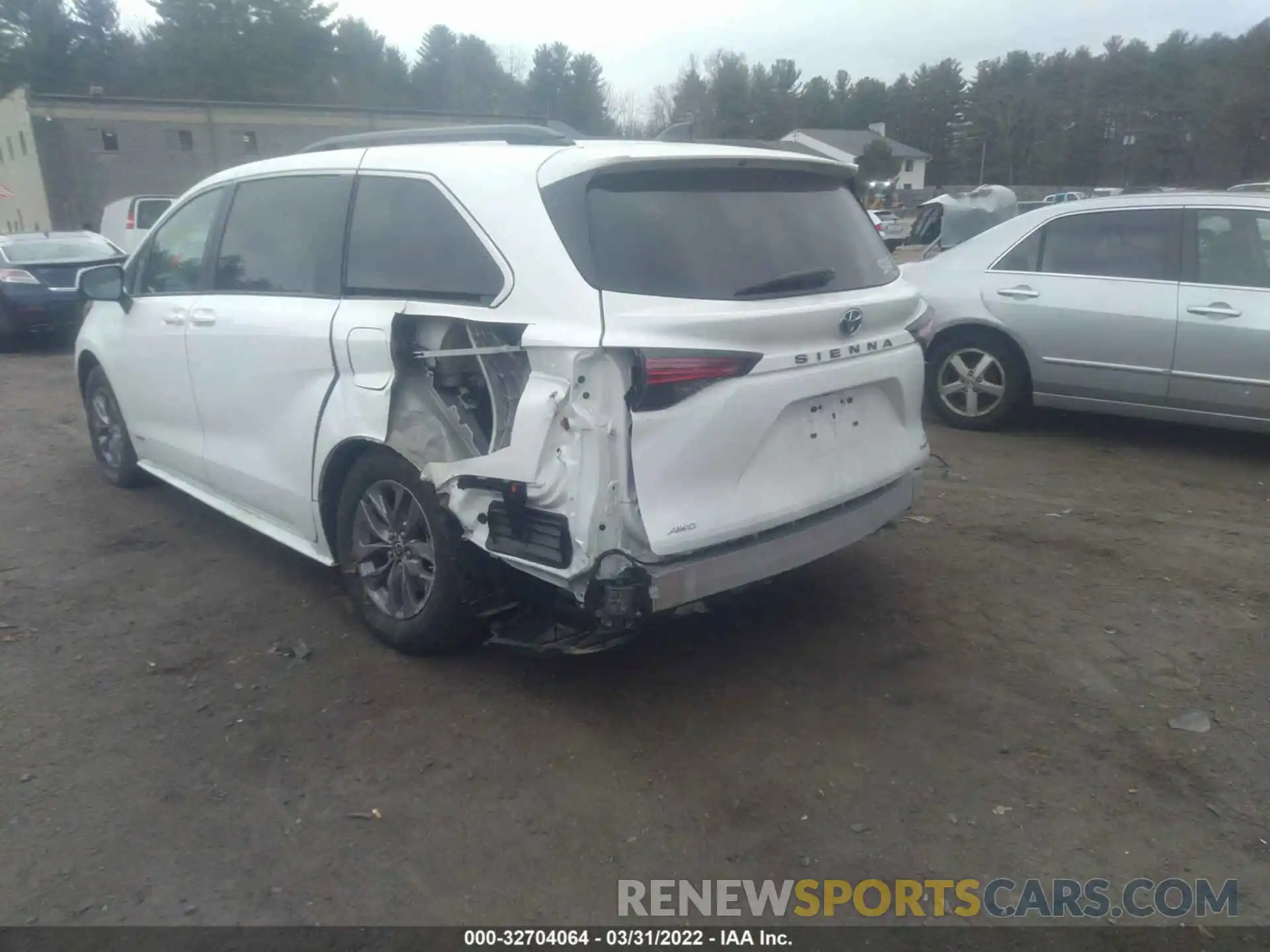 3 Фотография поврежденного автомобиля 5TDKSKFC6MS037105 TOYOTA SIENNA 2021