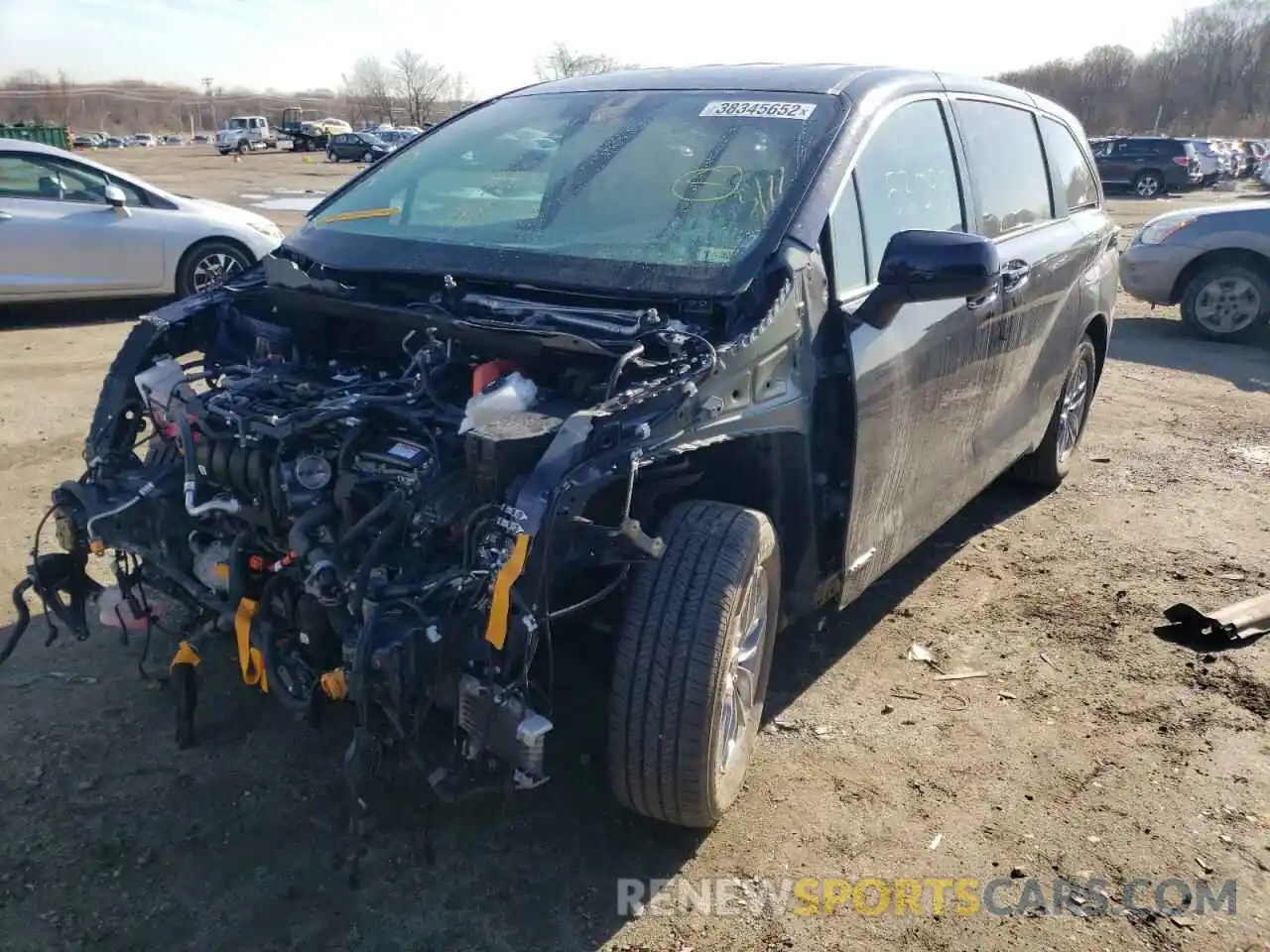 2 Photograph of a damaged car 5TDKSKFC7MS007000 TOYOTA SIENNA 2021