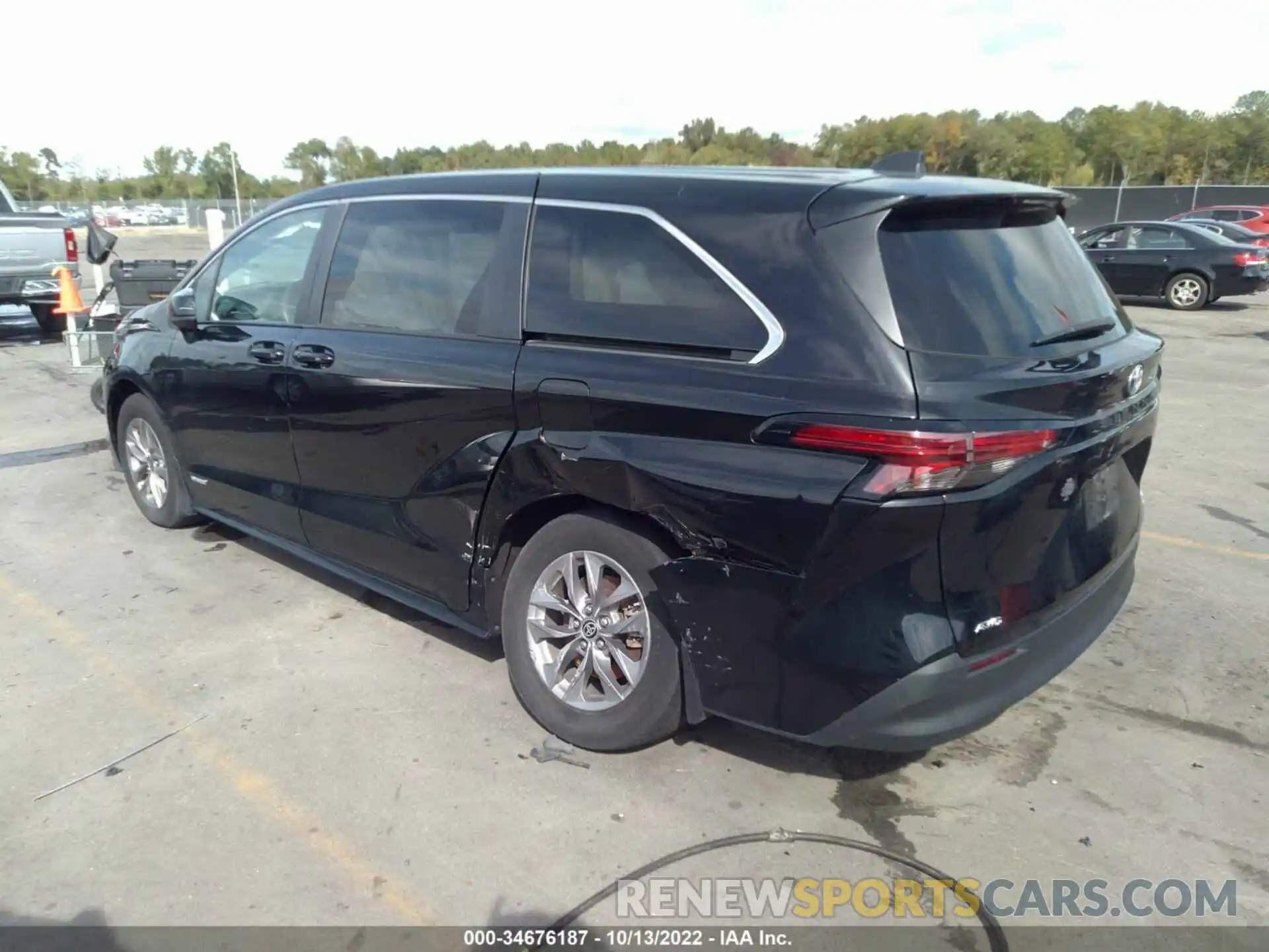 3 Фотография поврежденного автомобиля 5TDKSKFC7MS021317 TOYOTA SIENNA 2021