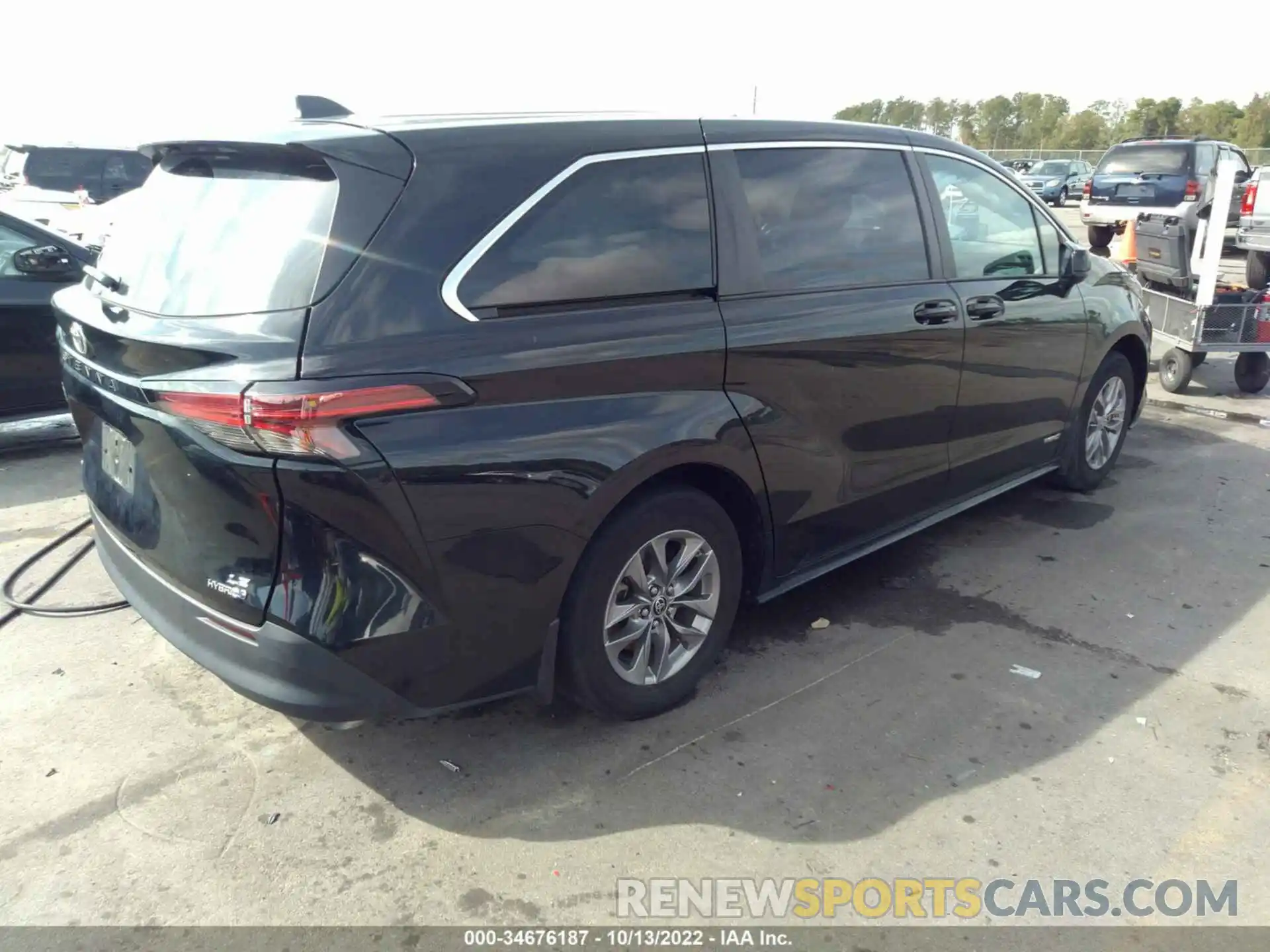 4 Фотография поврежденного автомобиля 5TDKSKFC7MS021317 TOYOTA SIENNA 2021