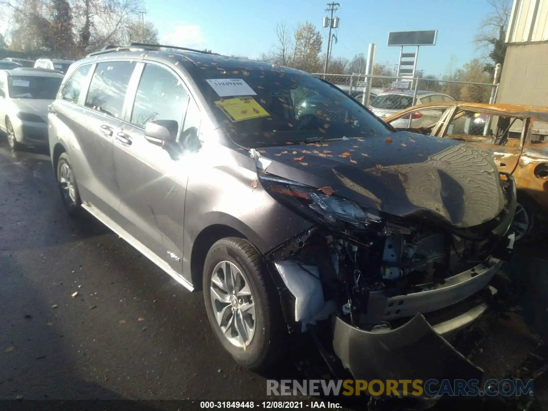 1 Photograph of a damaged car 5TDKSKFC8MS021875 TOYOTA SIENNA 2021