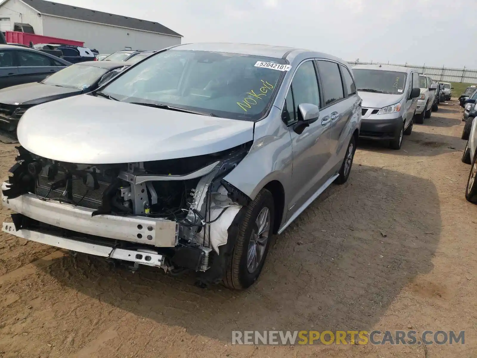 2 Photograph of a damaged car 5TDKSKFCXMS010697 TOYOTA SIENNA 2021