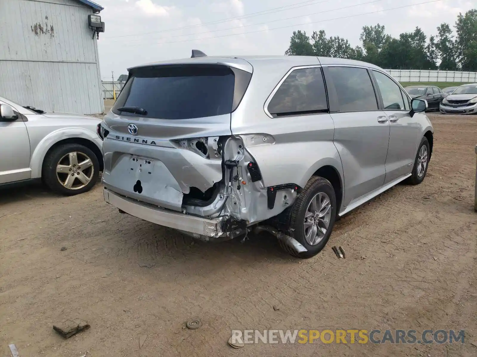 4 Фотография поврежденного автомобиля 5TDKSKFCXMS010697 TOYOTA SIENNA 2021