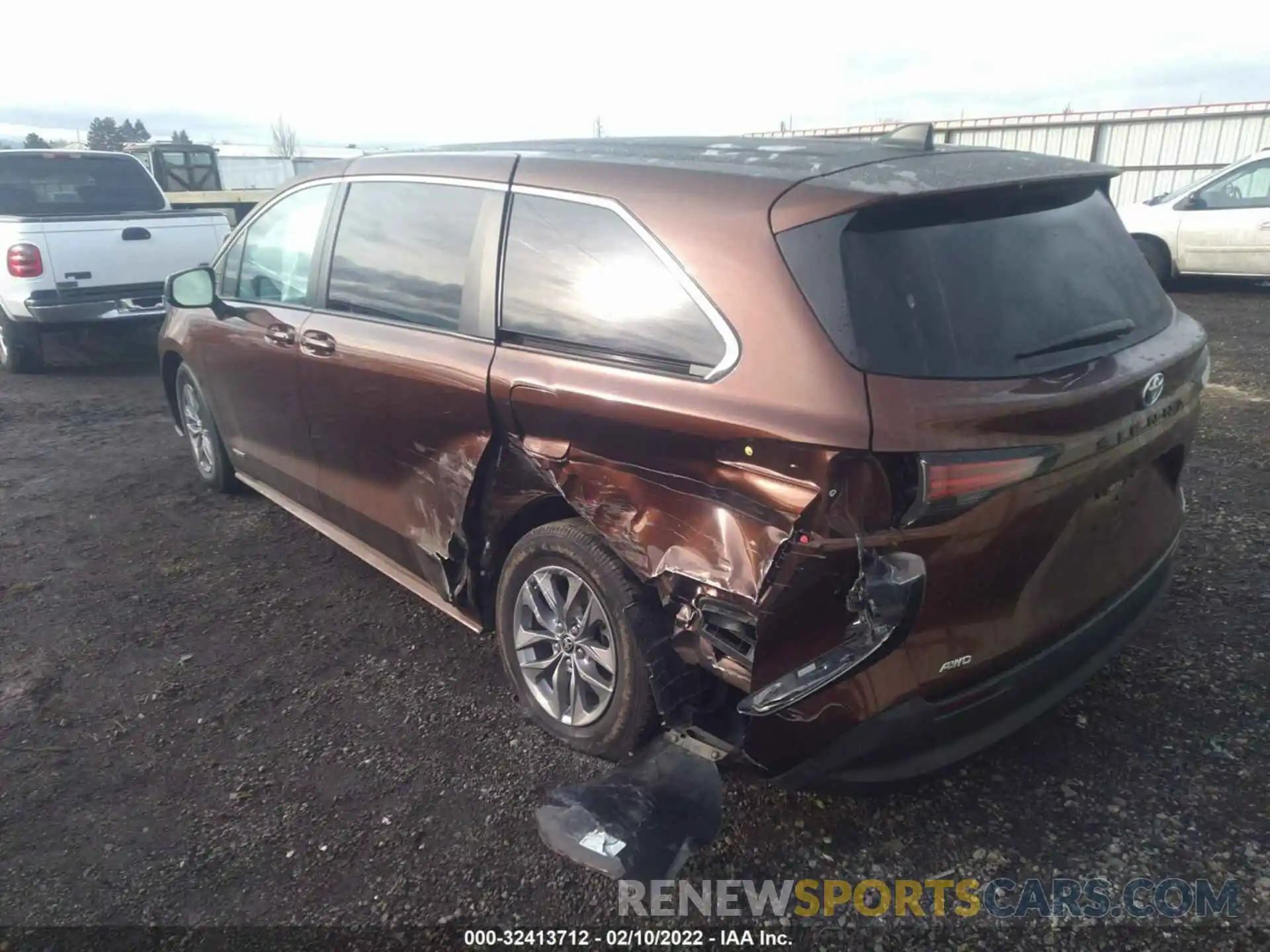 2 Фотография поврежденного автомобиля 5TDKSKFCXMS019299 TOYOTA SIENNA 2021