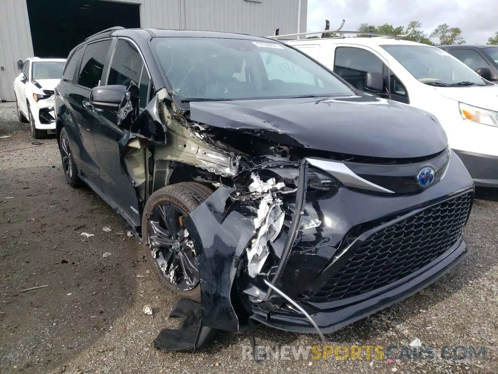 1 Photograph of a damaged car 5TDXRKEC0MS003115 TOYOTA SIENNA 2021