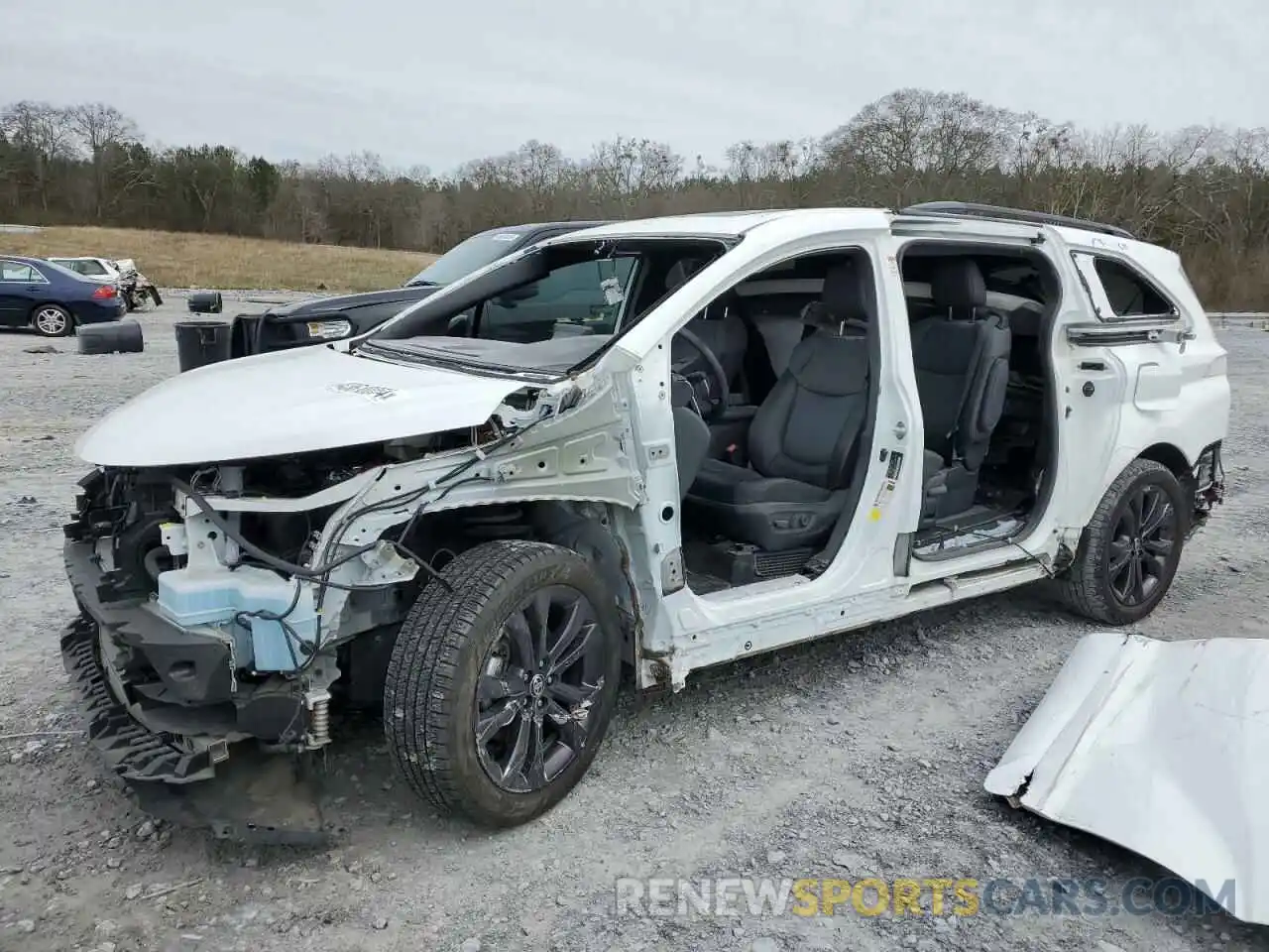 1 Photograph of a damaged car 5TDXRKEC0MS009111 TOYOTA SIENNA 2021