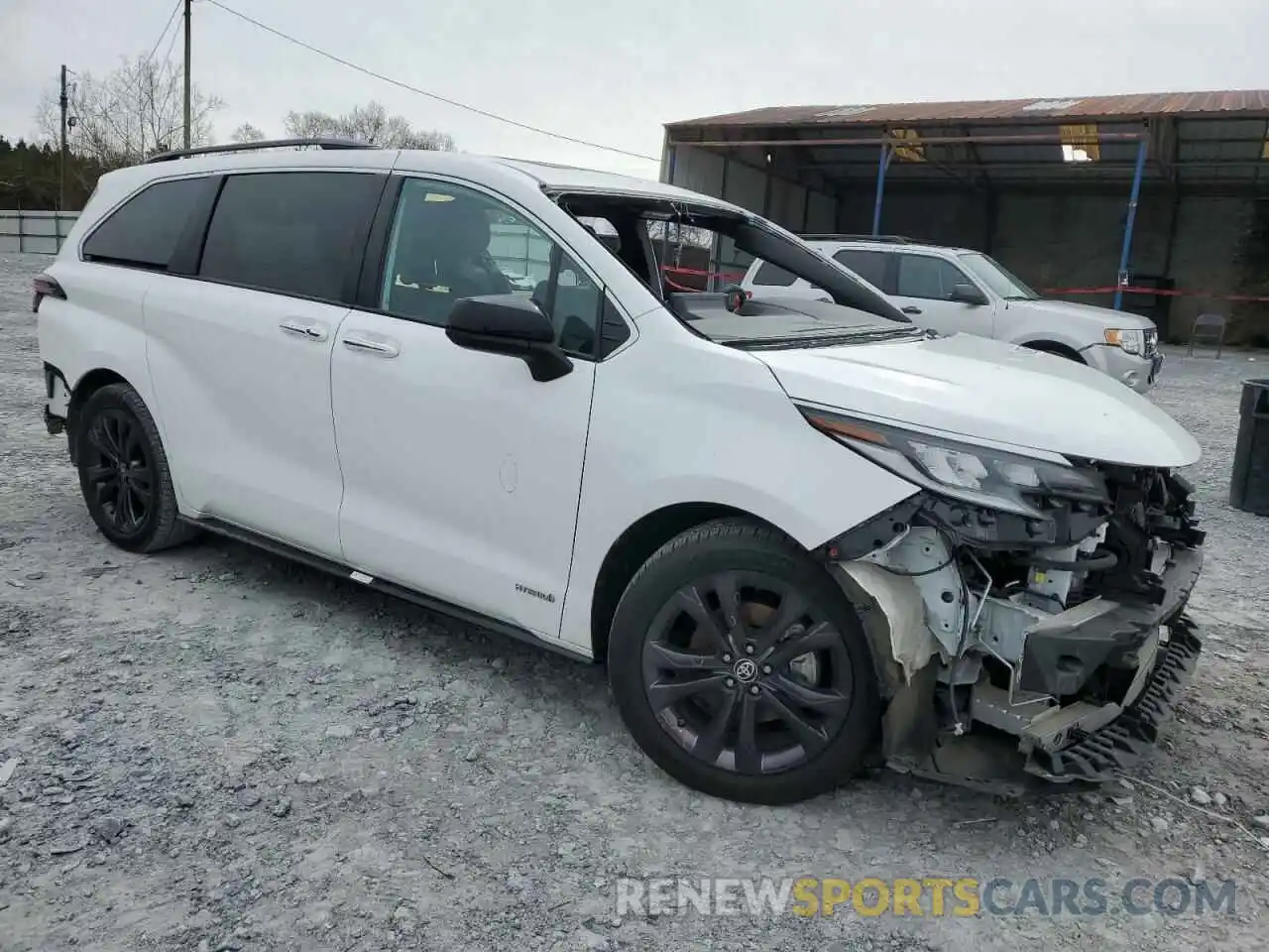 4 Фотография поврежденного автомобиля 5TDXRKEC0MS009111 TOYOTA SIENNA 2021