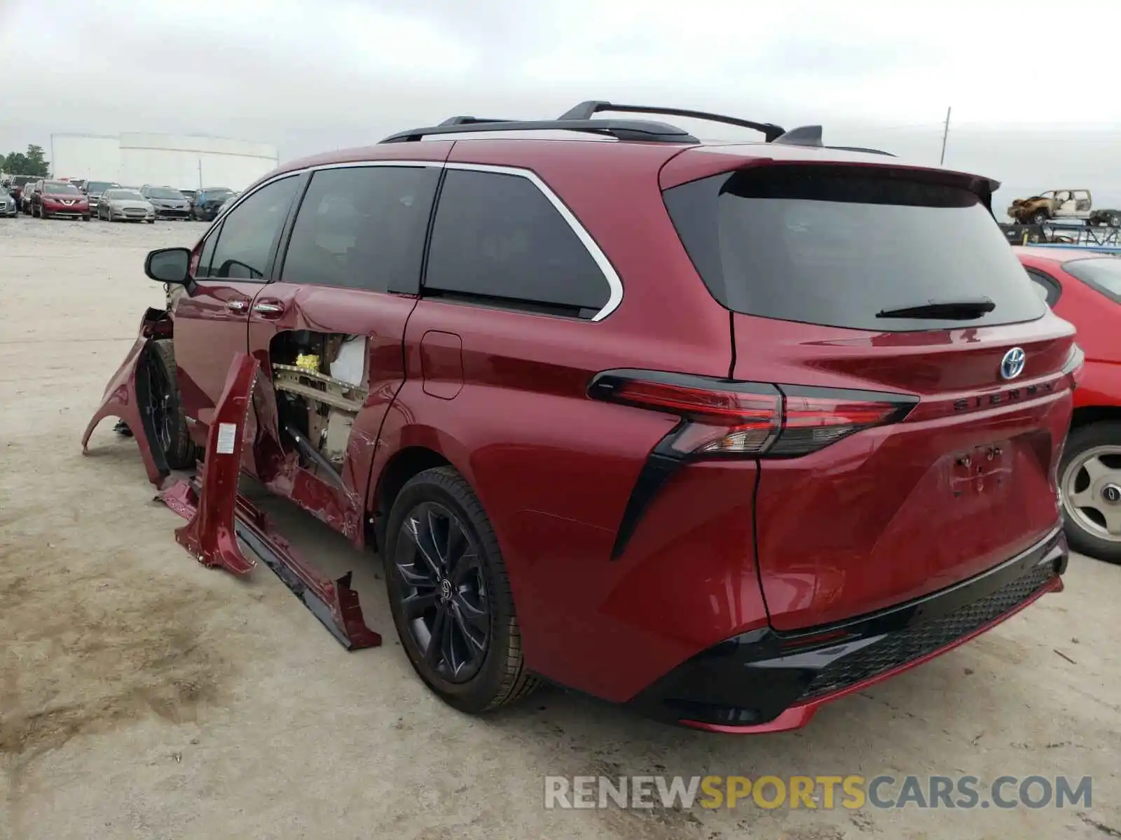 3 Фотография поврежденного автомобиля 5TDXRKEC4MS012769 TOYOTA SIENNA 2021