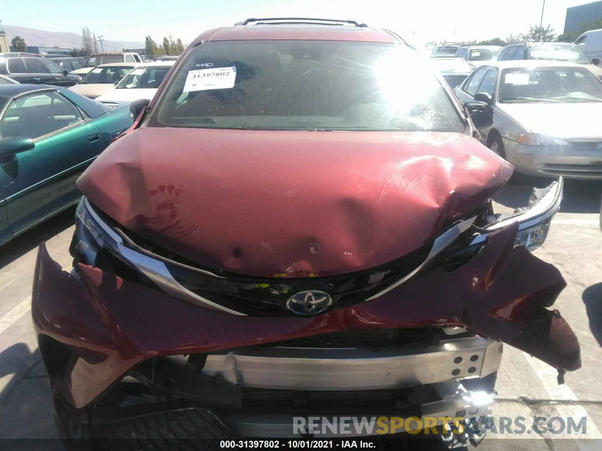 6 Photograph of a damaged car 5TDXRKEC7MS043272 TOYOTA SIENNA 2021