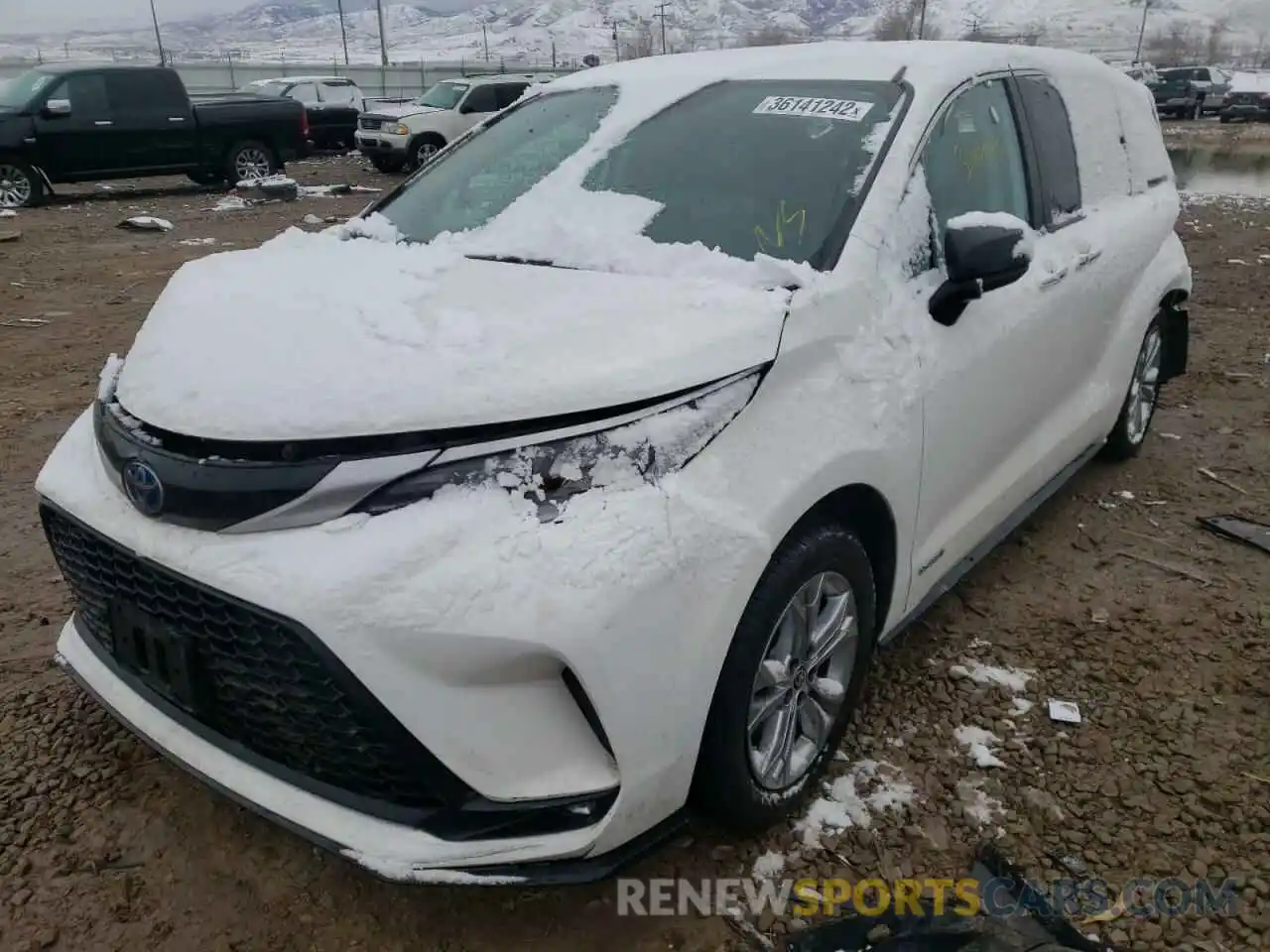 2 Photograph of a damaged car 5TDXSKFC7MS008203 TOYOTA SIENNA 2021