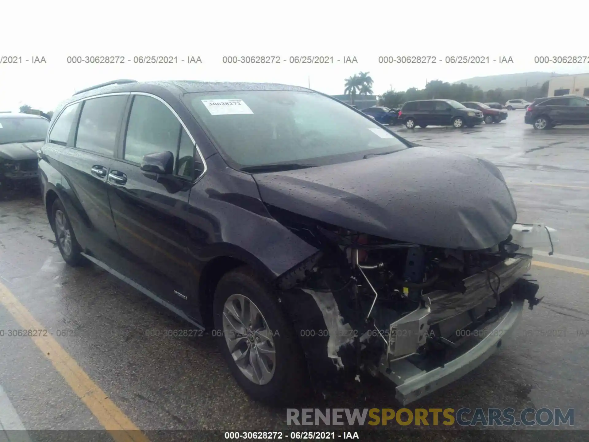 1 Photograph of a damaged car 5TDYRKEC0MS006424 TOYOTA SIENNA 2021