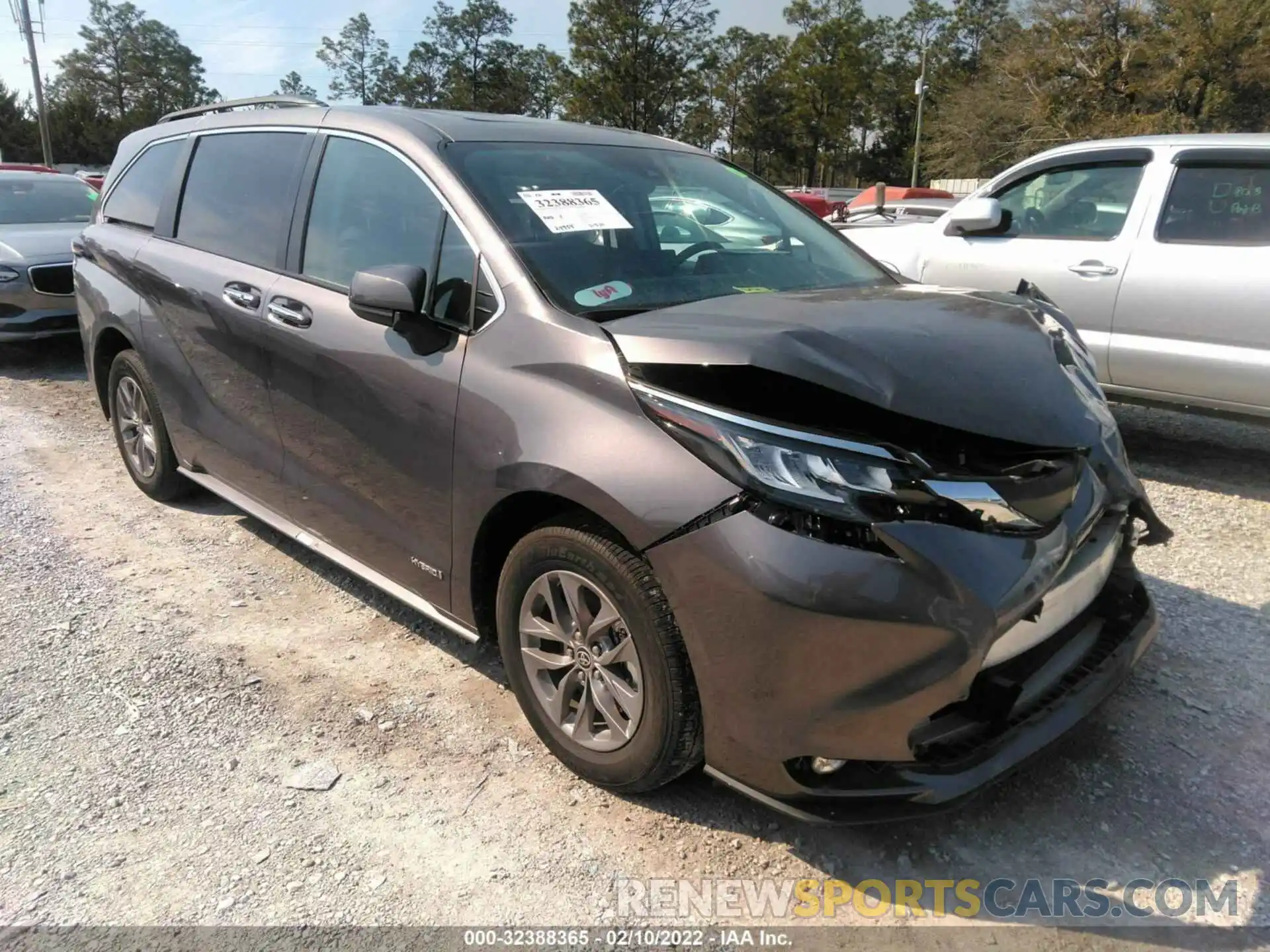 1 Фотография поврежденного автомобиля 5TDYRKEC0MS014216 TOYOTA SIENNA 2021