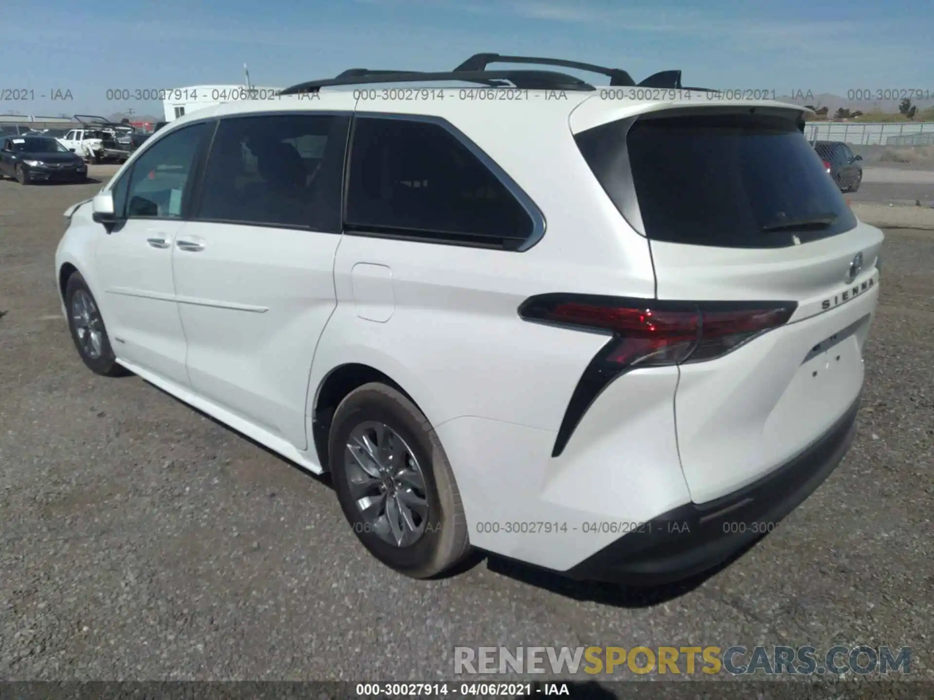 3 Фотография поврежденного автомобиля 5TDYRKEC1MS009459 TOYOTA SIENNA 2021