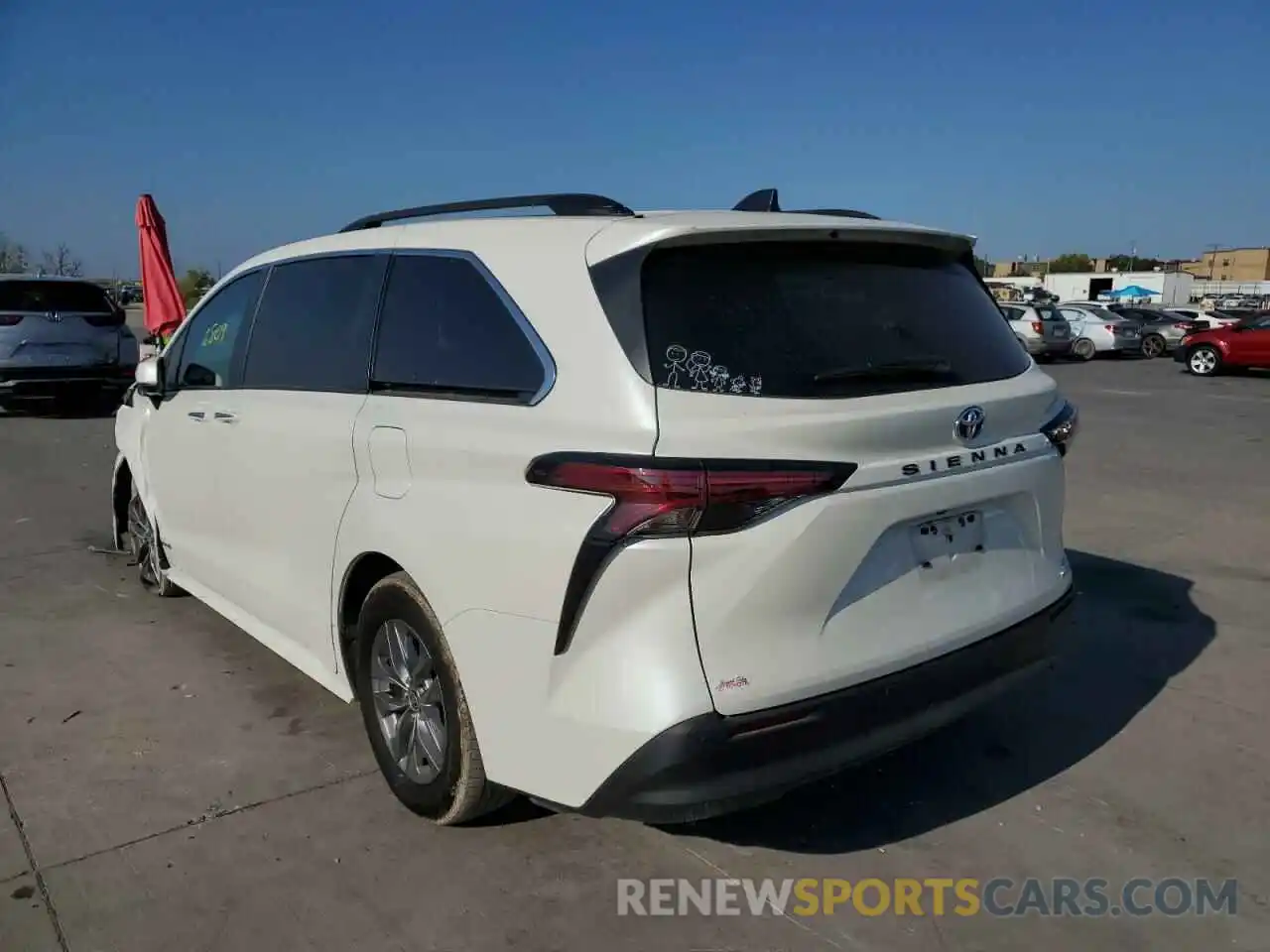 3 Фотография поврежденного автомобиля 5TDYRKEC2MS030367 TOYOTA SIENNA 2021