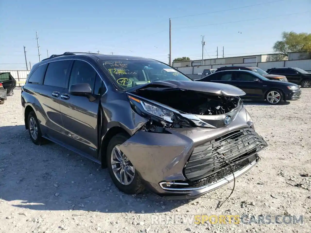 1 Photograph of a damaged car 5TDYRKEC2MS050232 TOYOTA SIENNA 2021