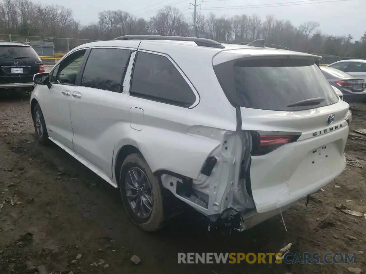 3 Фотография поврежденного автомобиля 5TDYRKEC2MS051350 TOYOTA SIENNA 2021