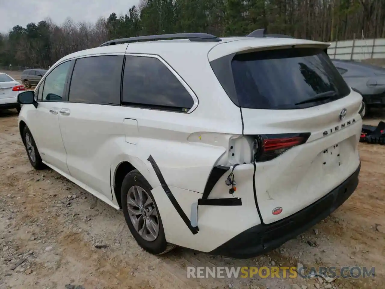 3 Фотография поврежденного автомобиля 5TDYRKEC2MS053972 TOYOTA SIENNA 2021