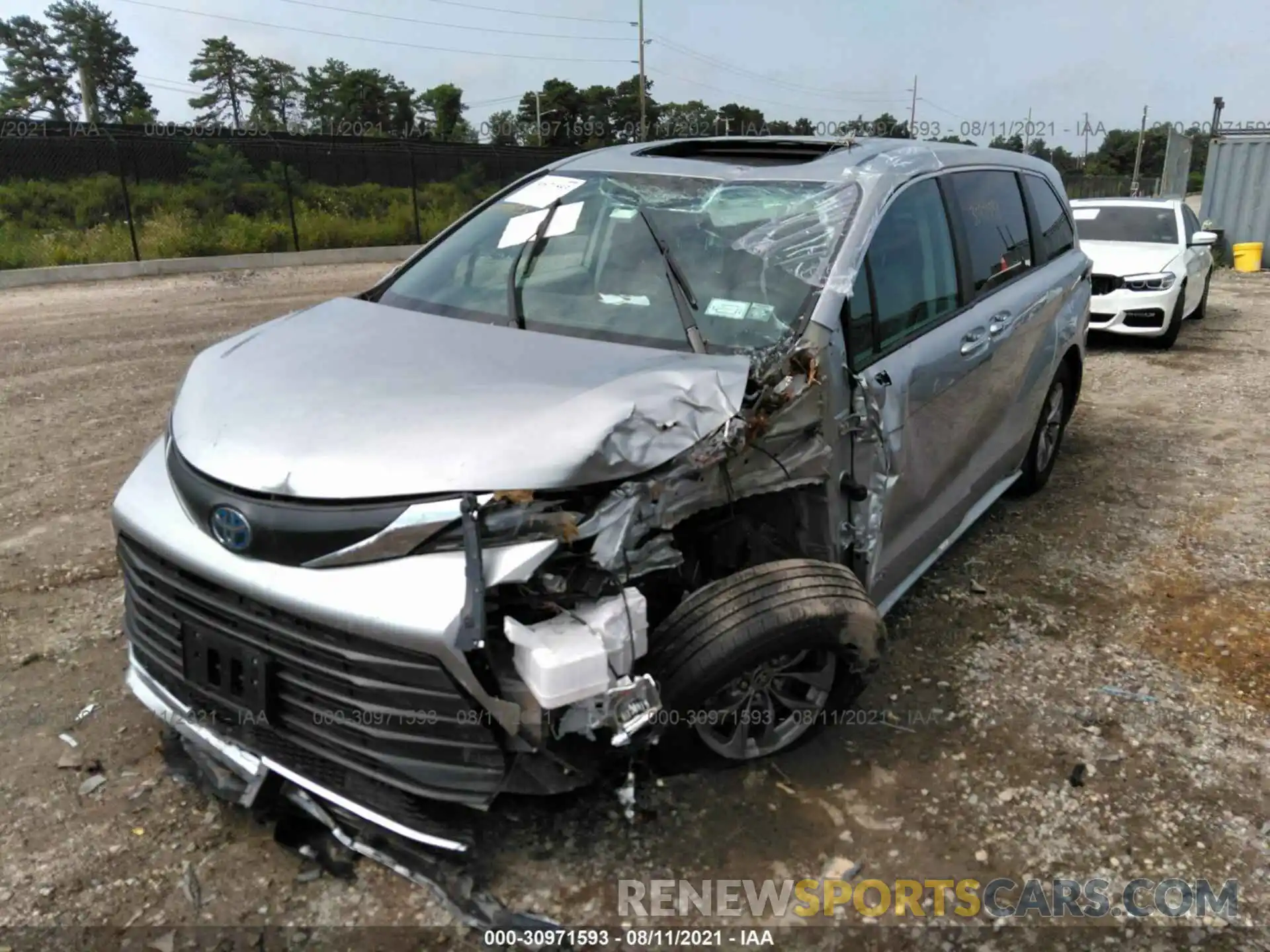 6 Фотография поврежденного автомобиля 5TDYRKEC3MS017062 TOYOTA SIENNA 2021