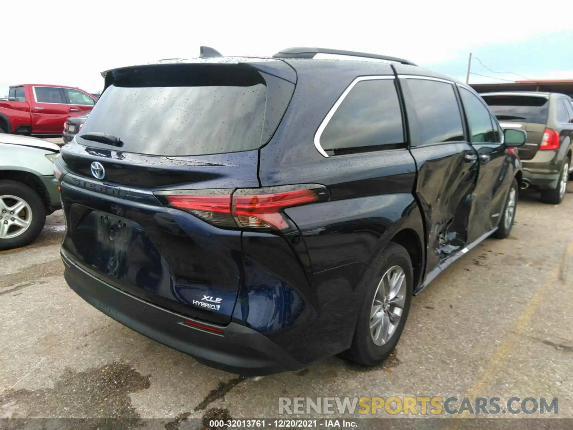 4 Фотография поврежденного автомобиля 5TDYRKEC4MS007964 TOYOTA SIENNA 2021