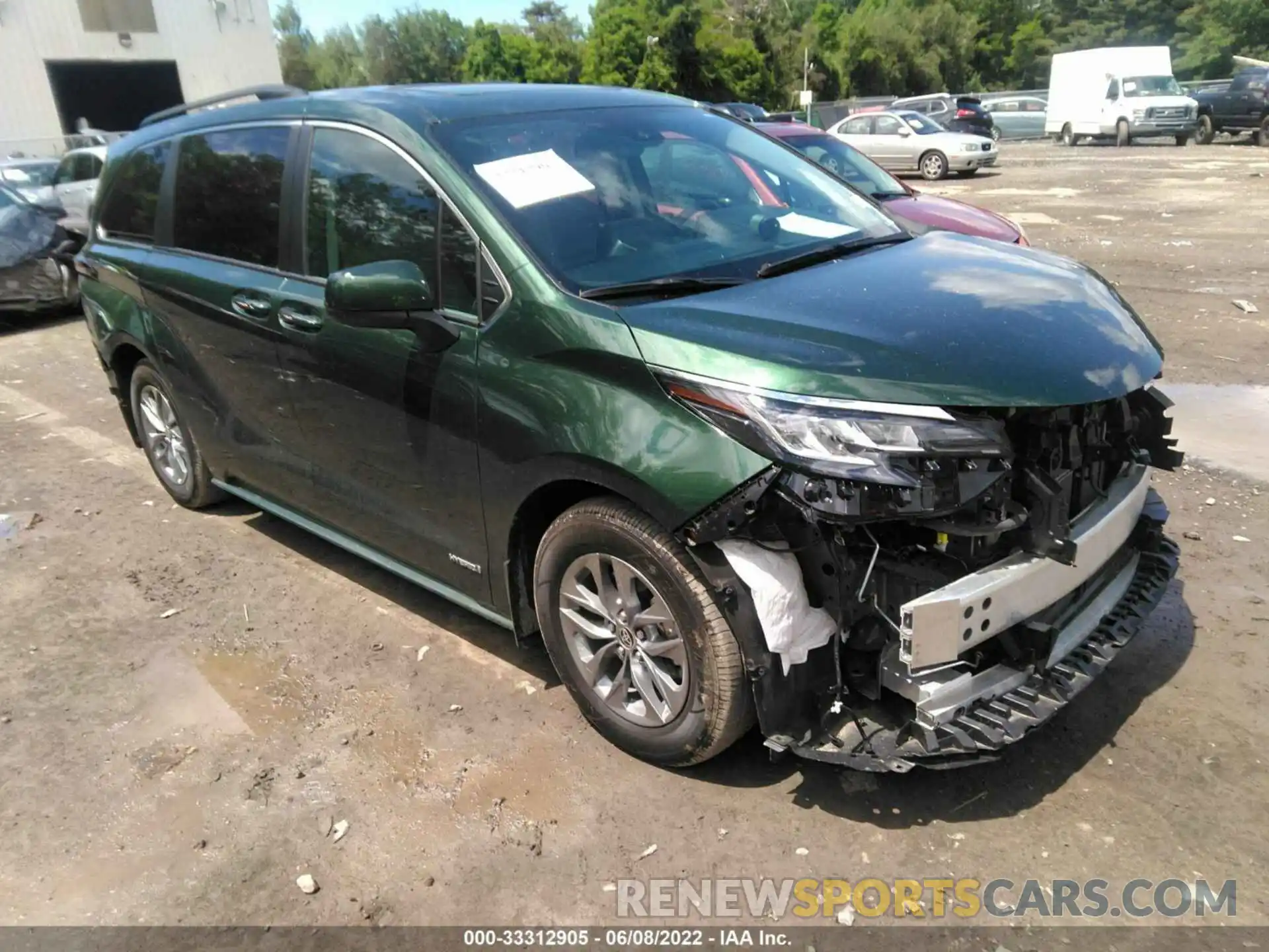 1 Photograph of a damaged car 5TDYRKEC4MS015384 TOYOTA SIENNA 2021