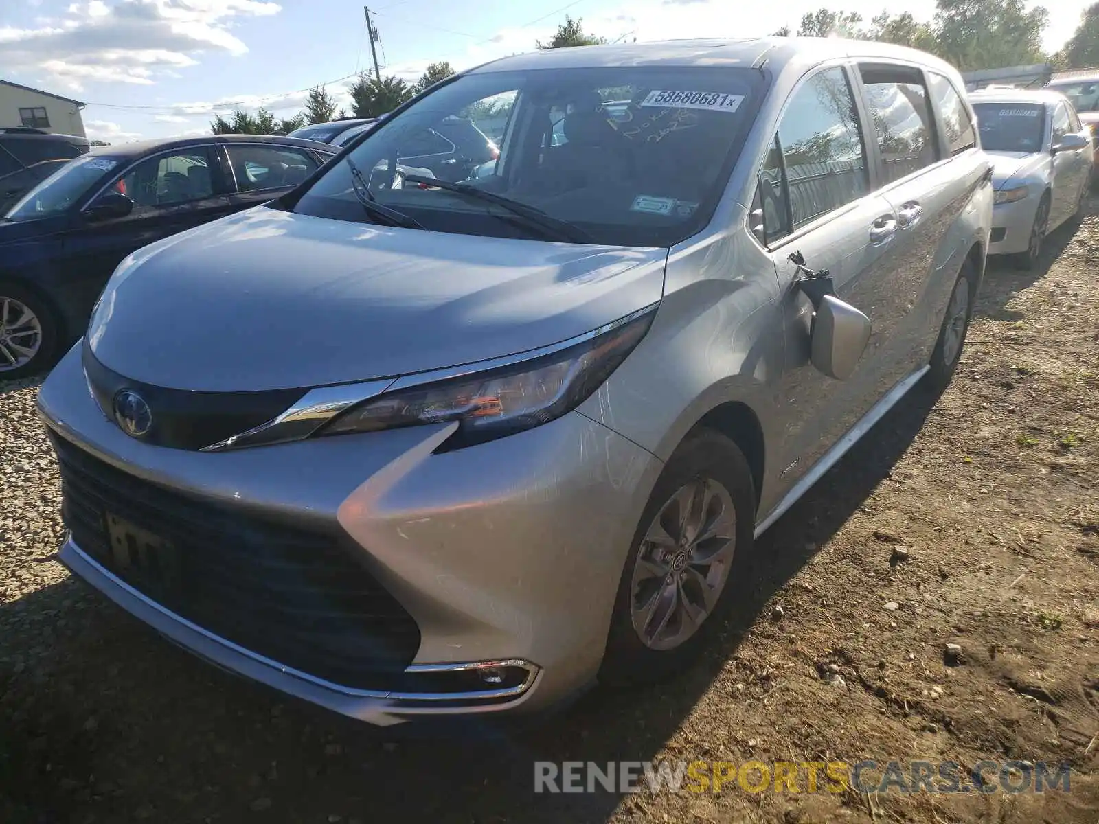 2 Photograph of a damaged car 5TDYRKEC5MS033859 TOYOTA SIENNA 2021