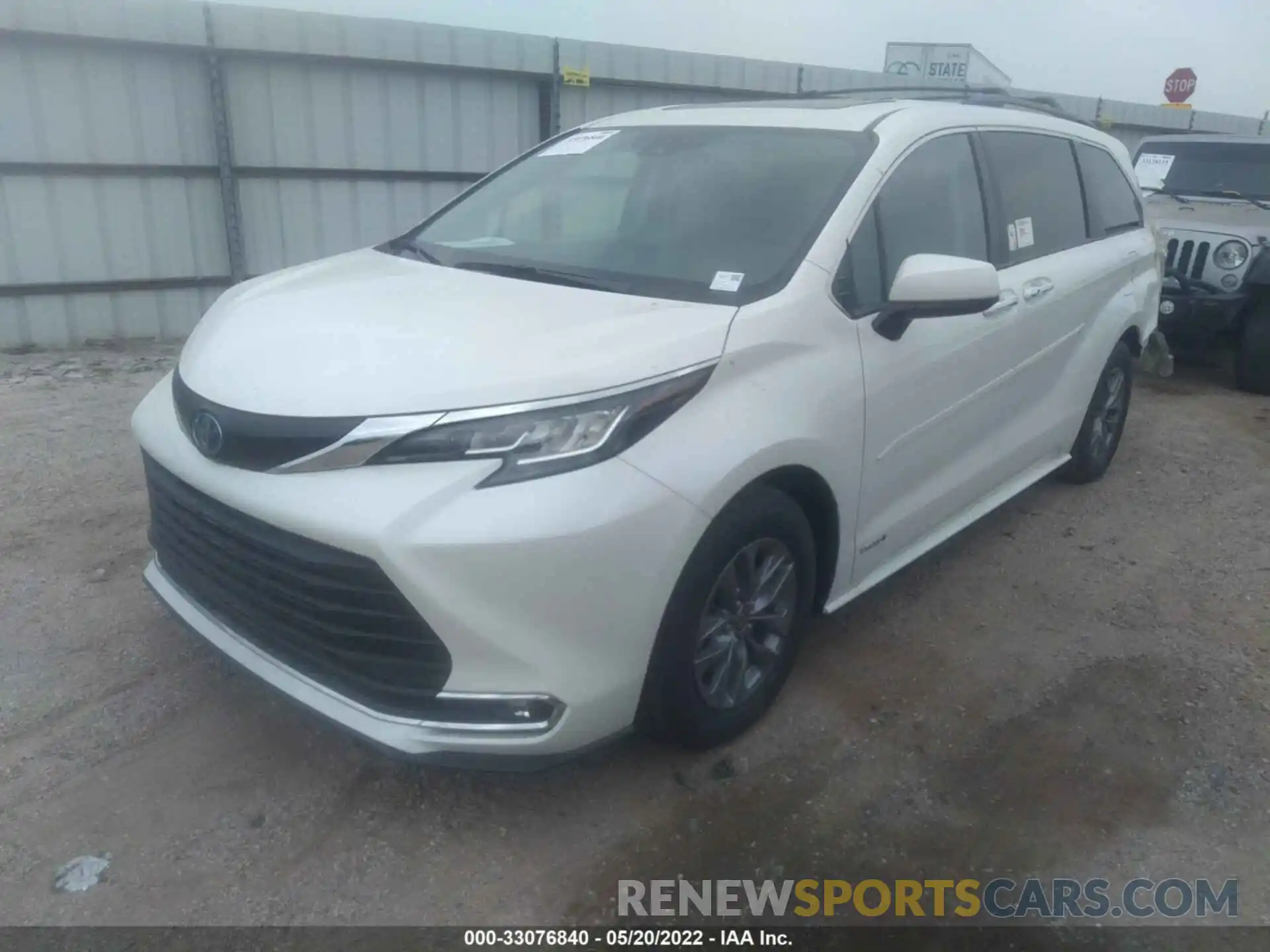 2 Фотография поврежденного автомобиля 5TDYRKEC5MS049088 TOYOTA SIENNA 2021