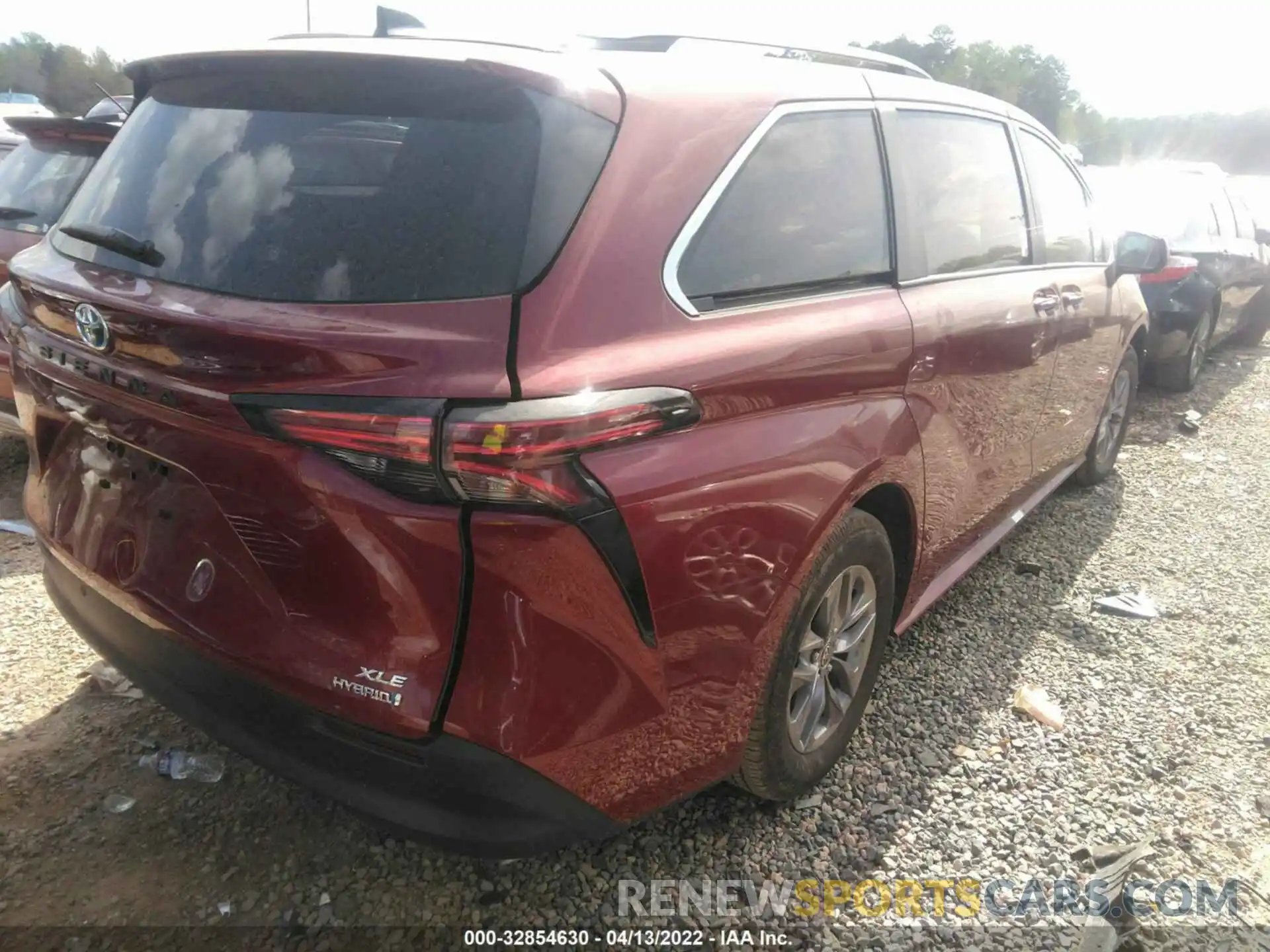 4 Фотография поврежденного автомобиля 5TDYRKEC5MS055845 TOYOTA SIENNA 2021