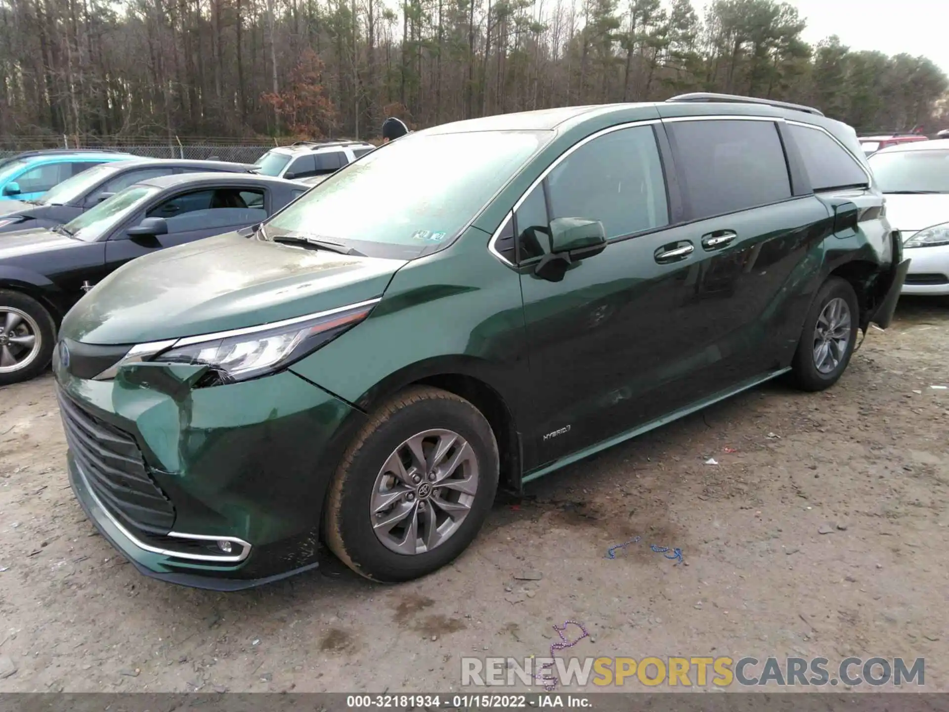 2 Фотография поврежденного автомобиля 5TDYRKEC5MS070216 TOYOTA SIENNA 2021