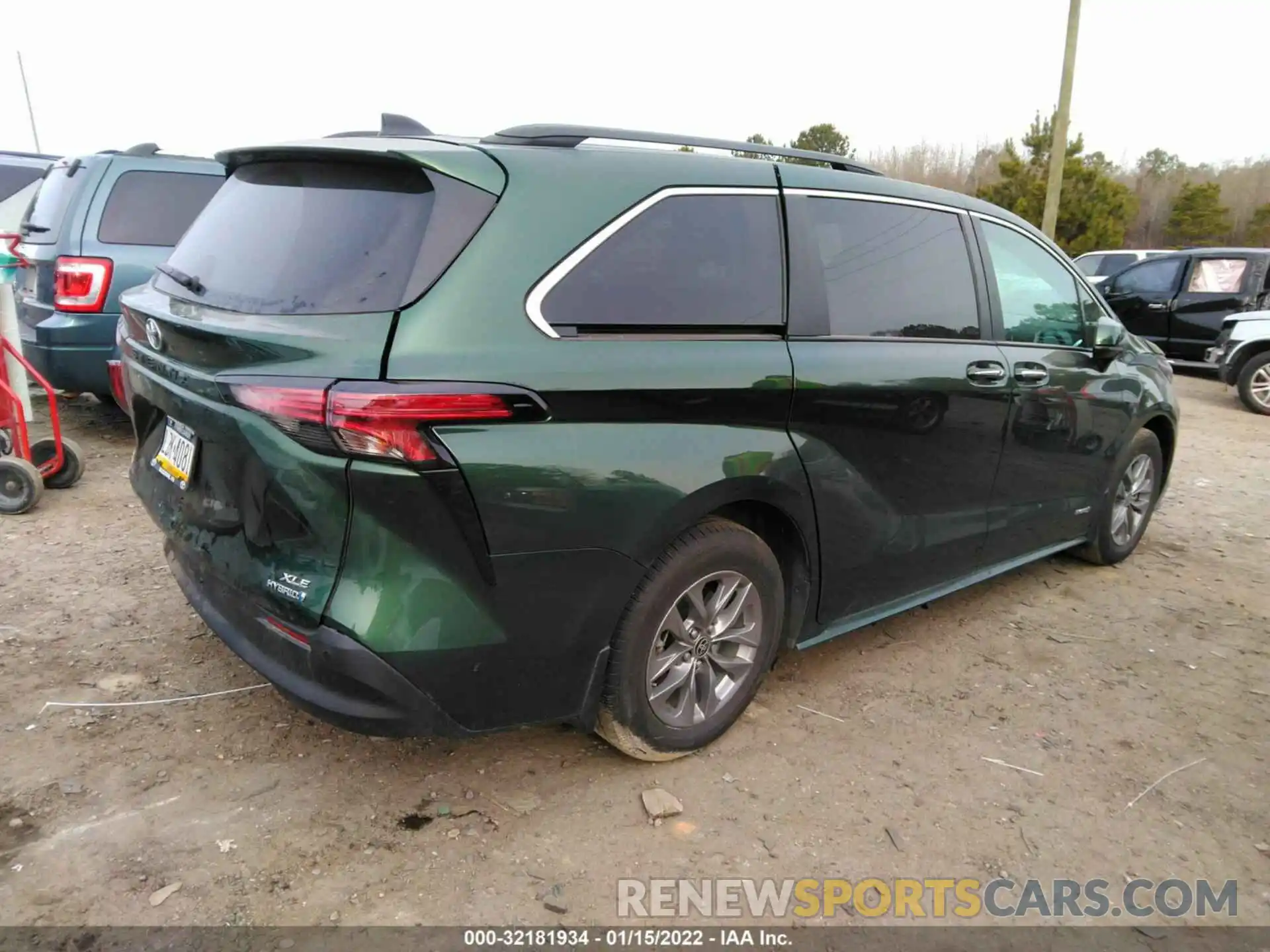 4 Фотография поврежденного автомобиля 5TDYRKEC5MS070216 TOYOTA SIENNA 2021