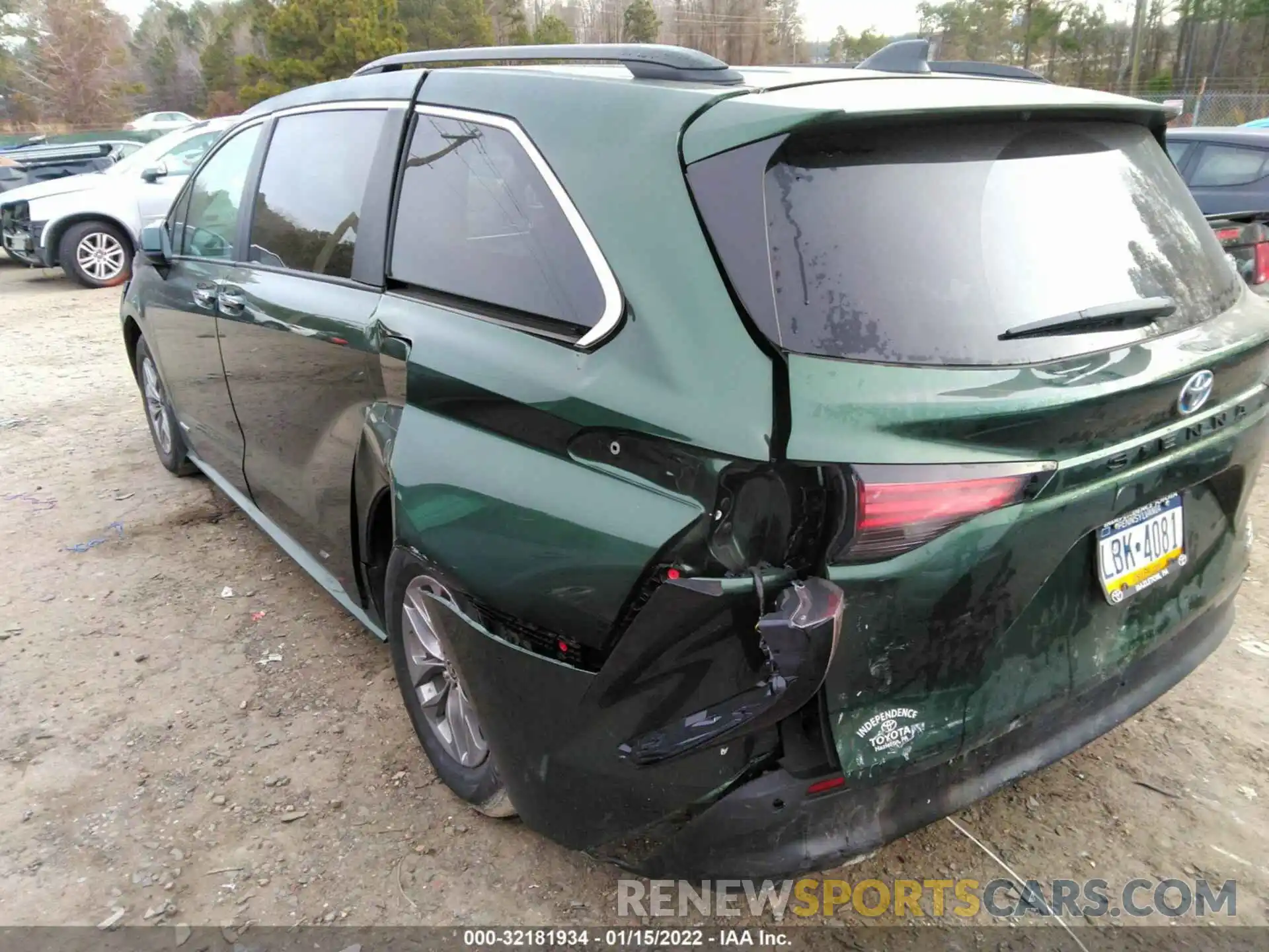 6 Фотография поврежденного автомобиля 5TDYRKEC5MS070216 TOYOTA SIENNA 2021