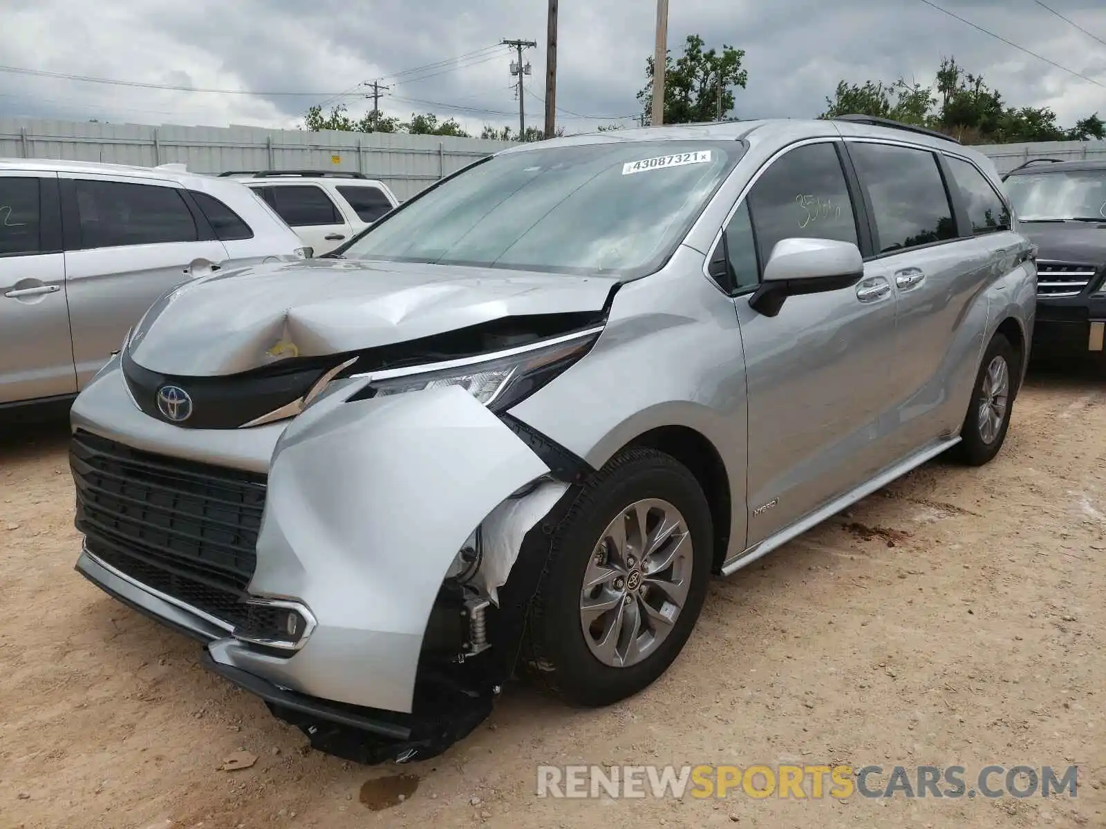 2 Photograph of a damaged car 5TDYRKEC6MS004550 TOYOTA SIENNA 2021