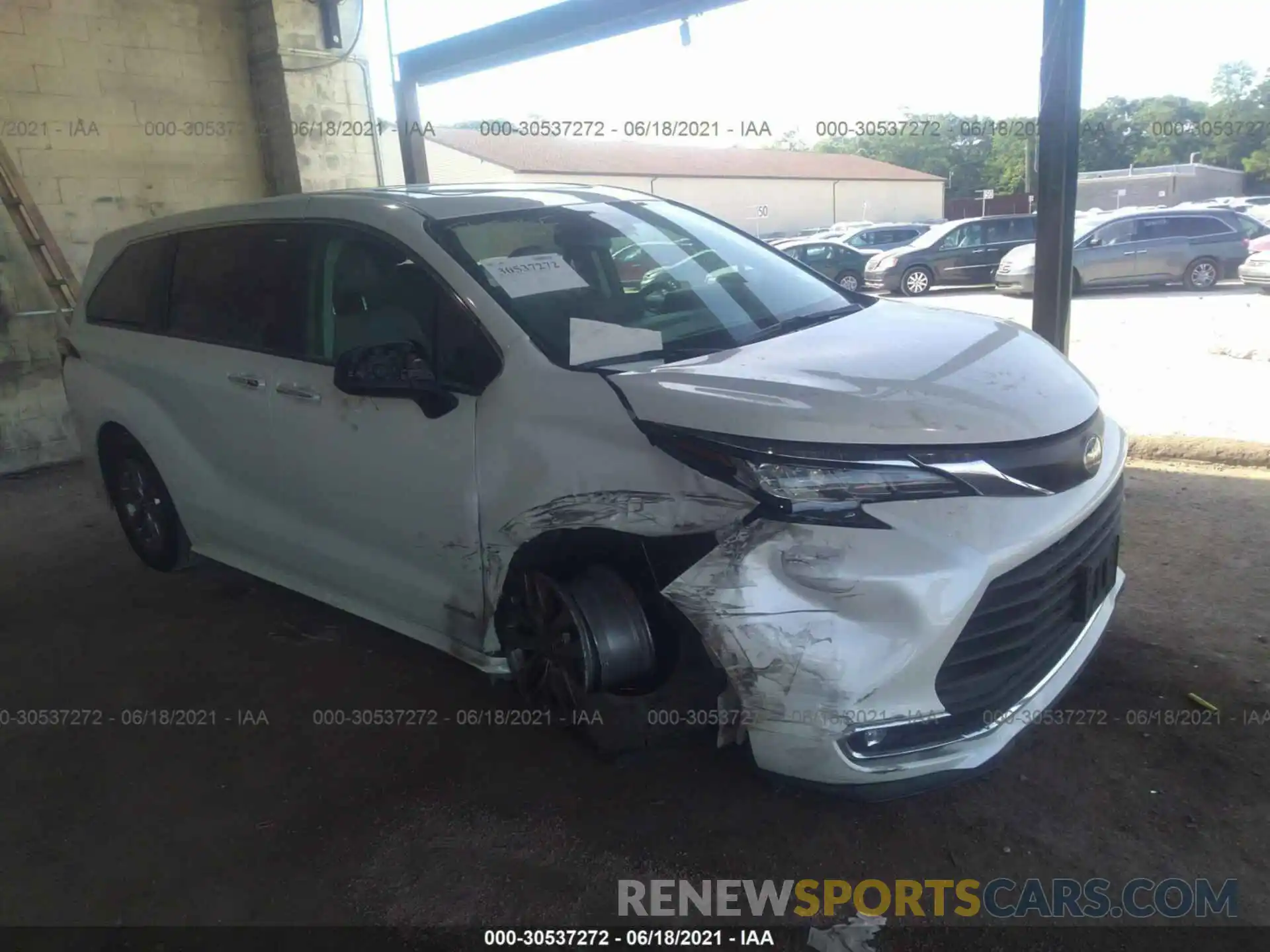 1 Photograph of a damaged car 5TDYRKEC6MS007321 TOYOTA SIENNA 2021