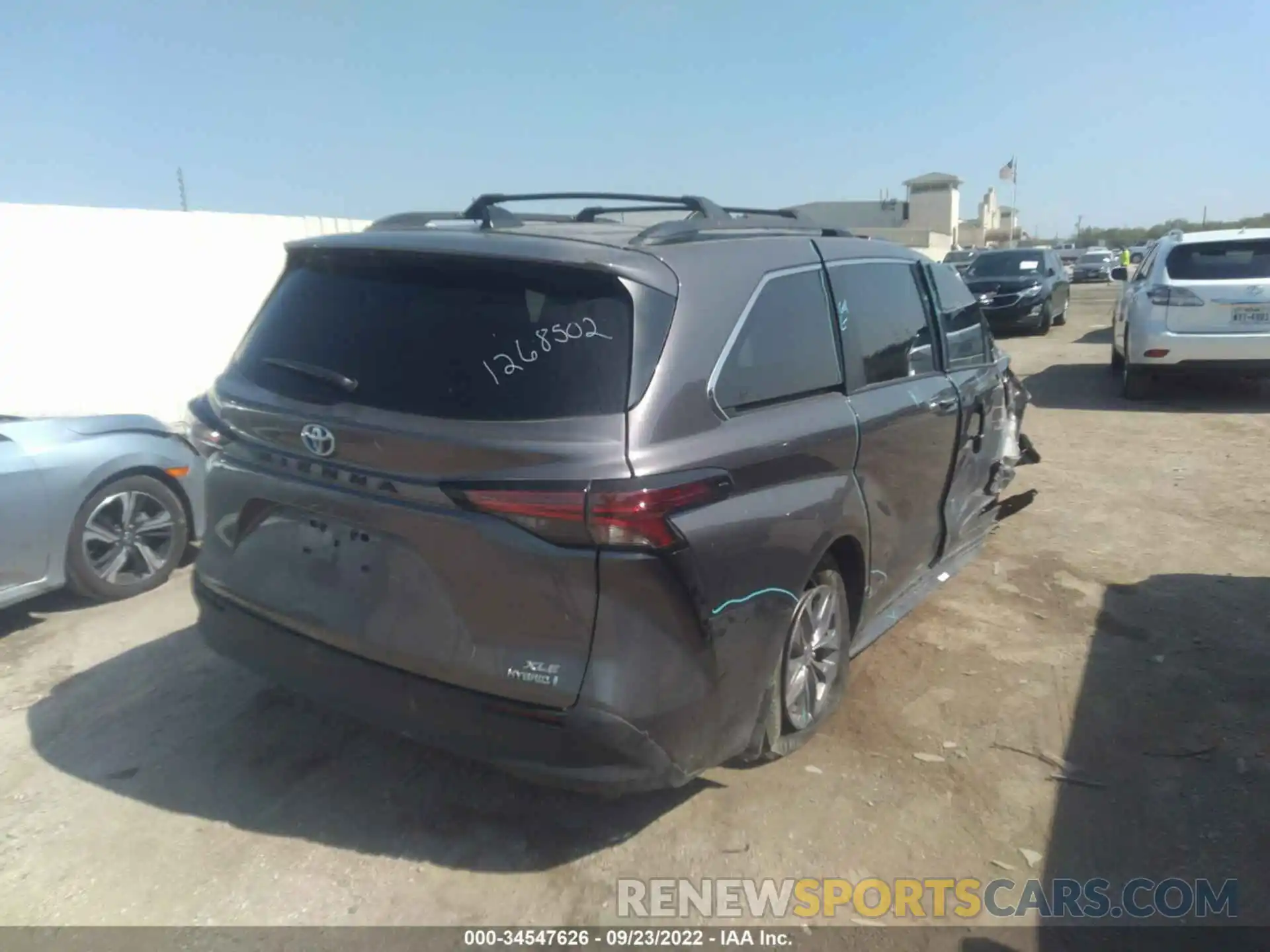 4 Фотография поврежденного автомобиля 5TDYRKEC6MS025169 TOYOTA SIENNA 2021