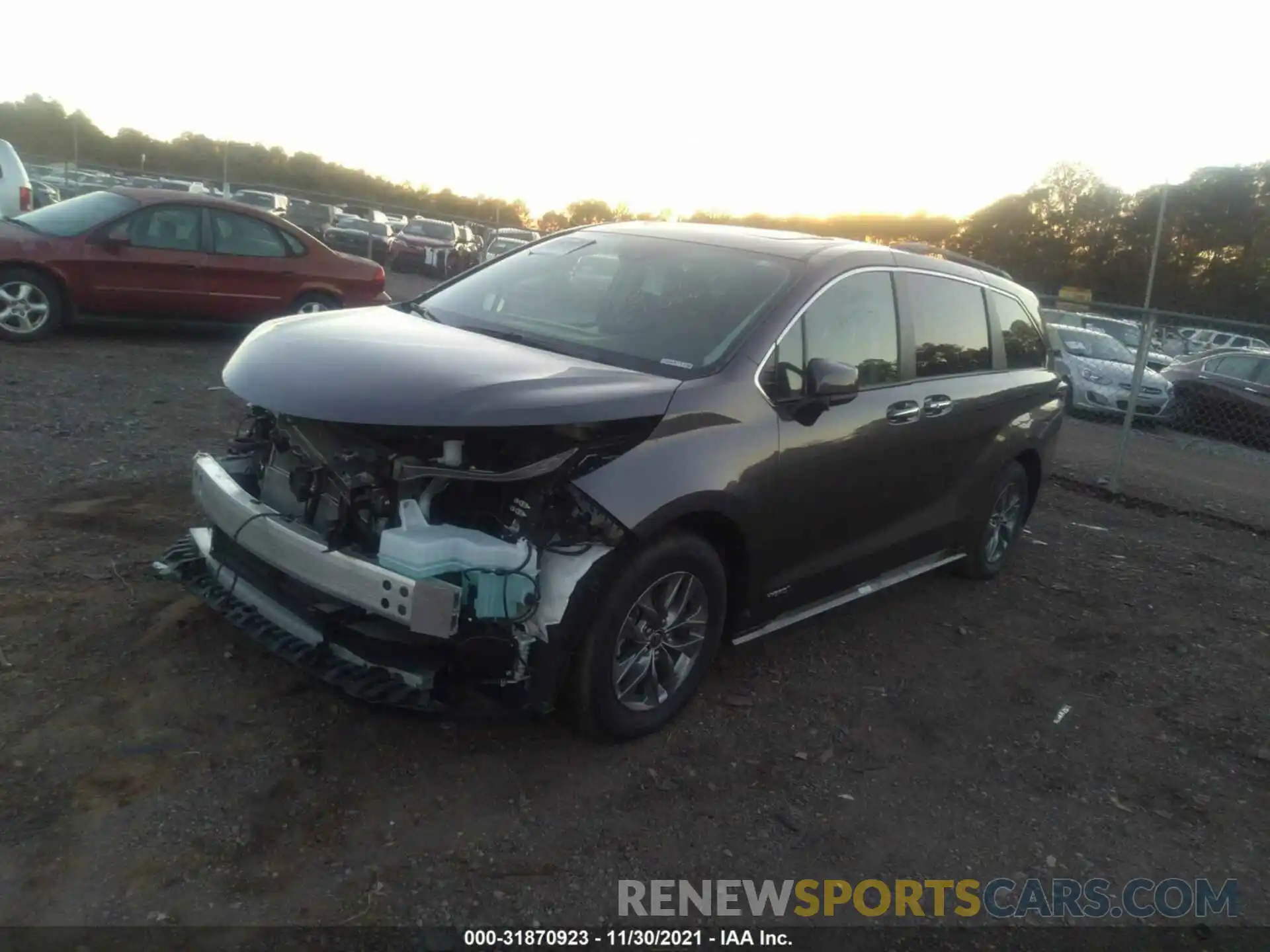 2 Фотография поврежденного автомобиля 5TDYRKEC6MS044711 TOYOTA SIENNA 2021